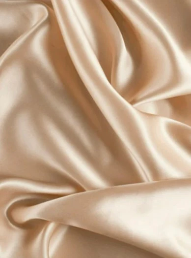 Gold Champagne Silky Stretch Satin - Image 2