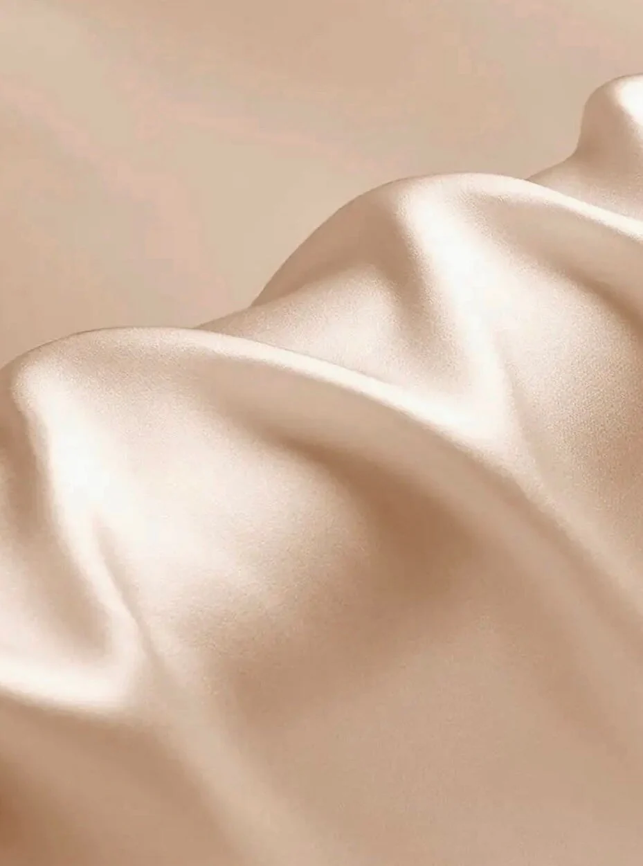 Gold Champagne Silky Stretch Satin - Image 4