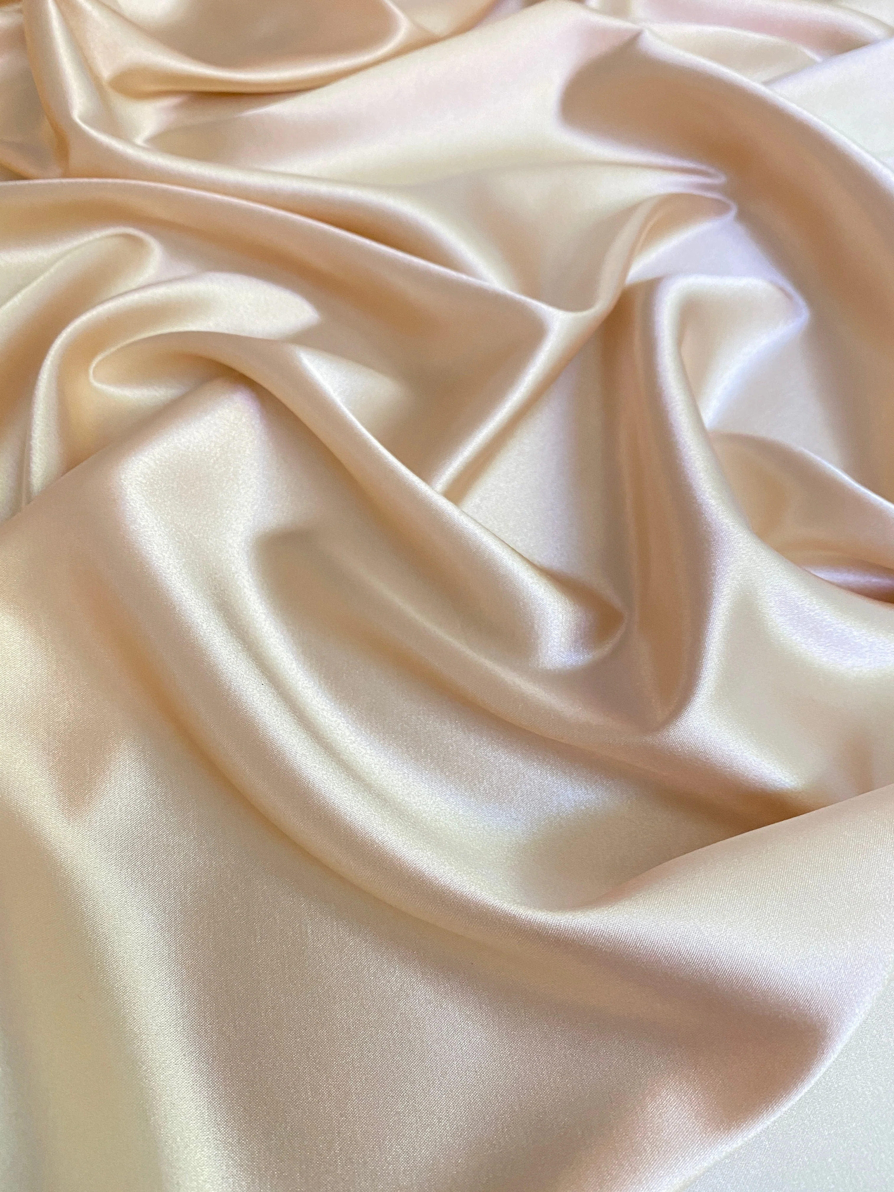 Gold Champagne Silky Stretch Satin - Image 9
