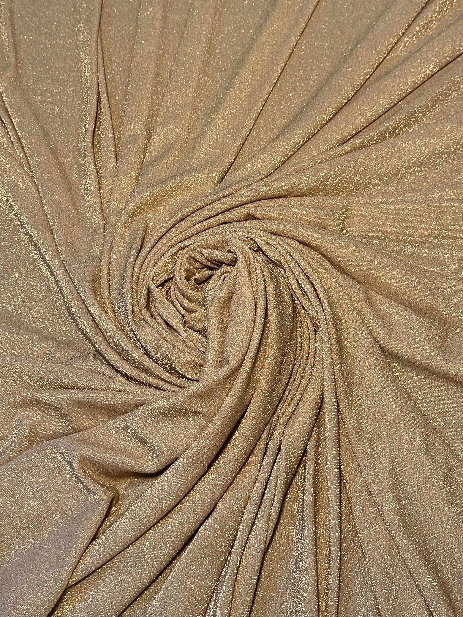 Gold Champagne Spandex Lurex Knit - Image 3