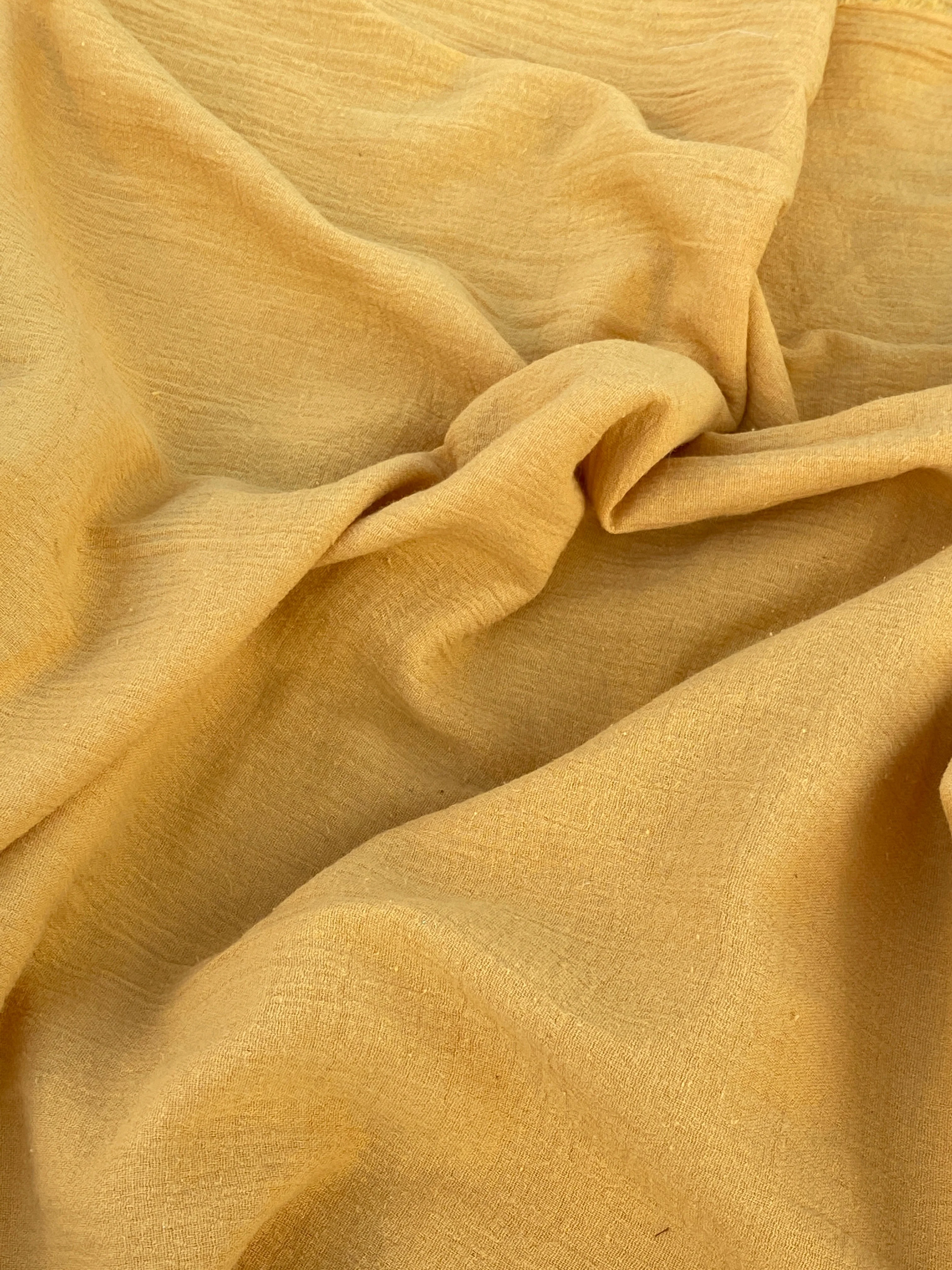 Gold Crinkle Cotton Gauze - Image 6
