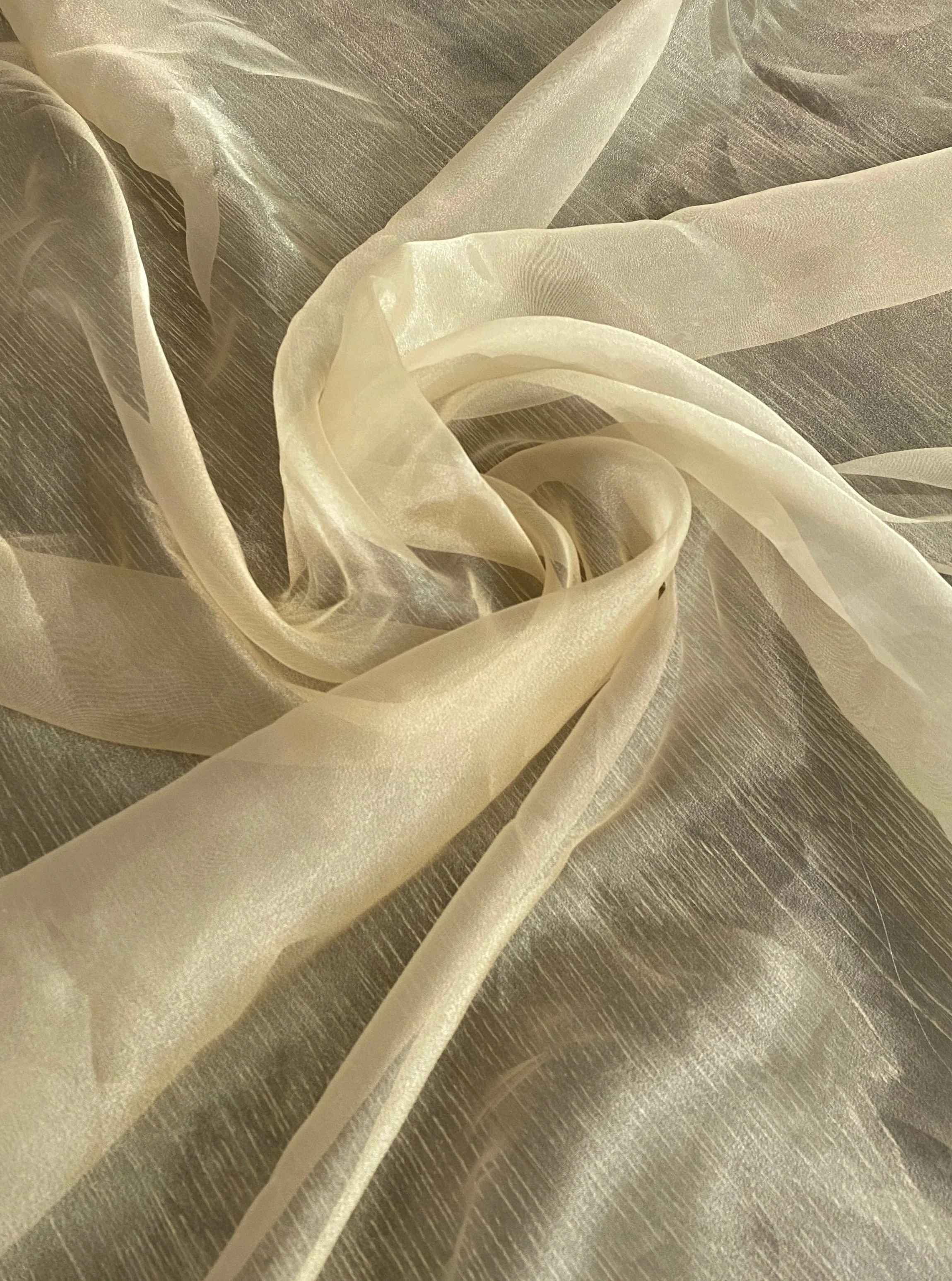 Gold Champagne Crystal Organza - Image 4