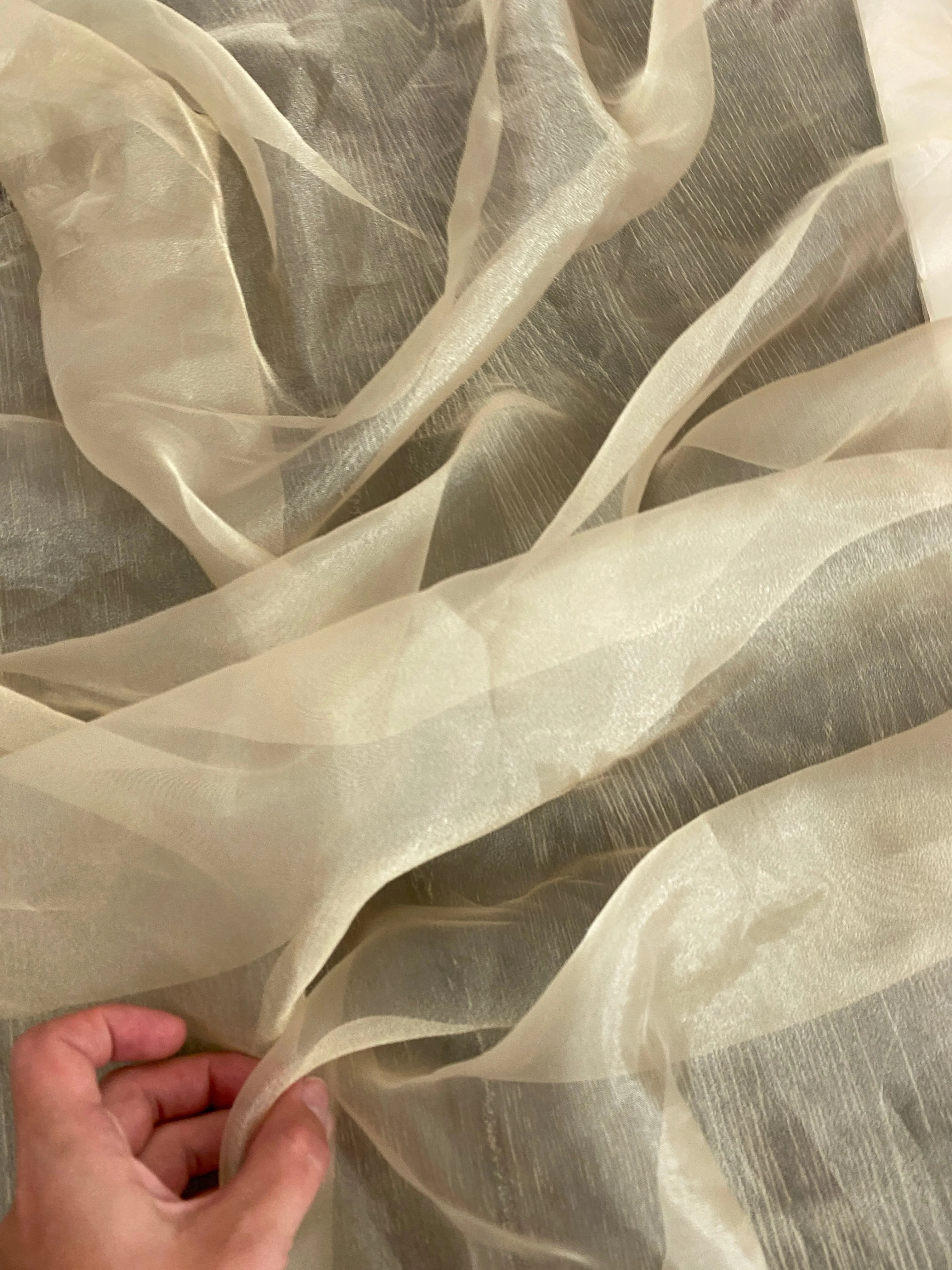 Gold Champagne Crystal Organza - Image 5