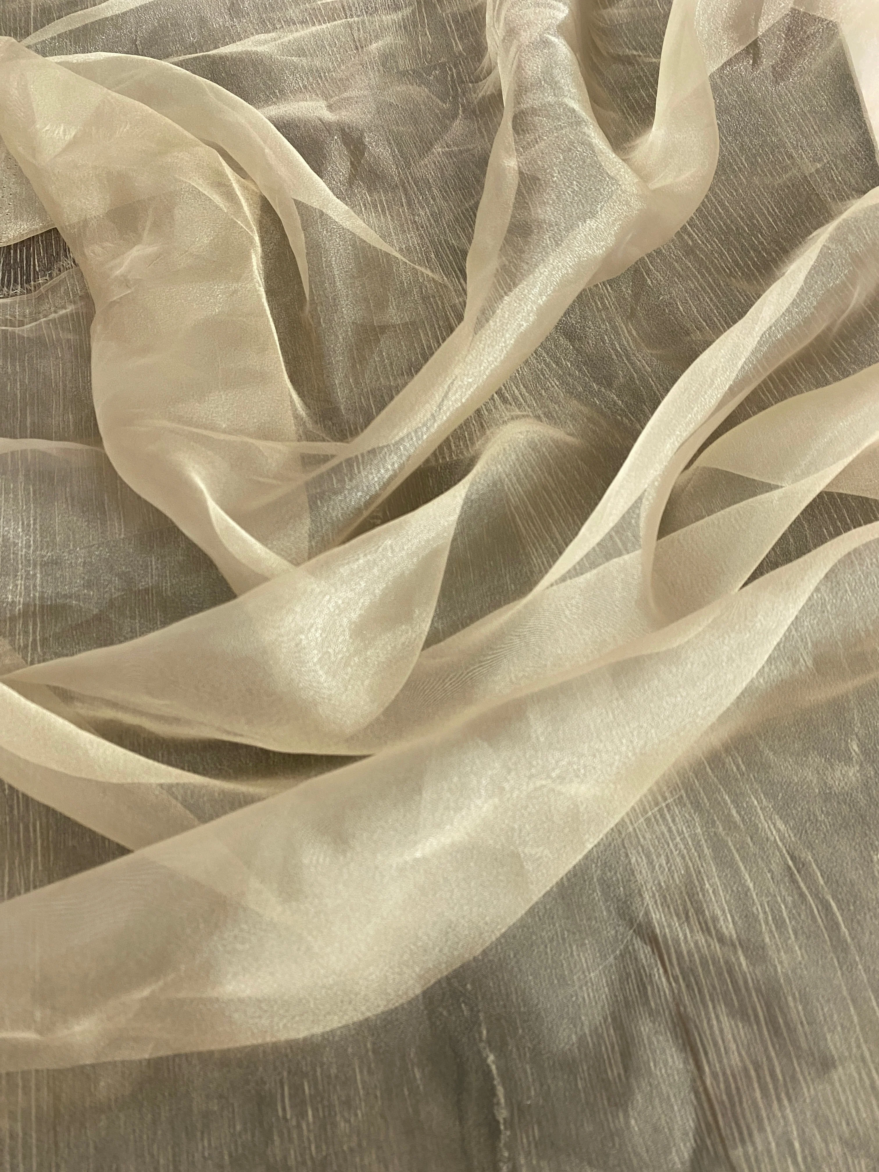Gold Champagne Crystal Organza - Image 6
