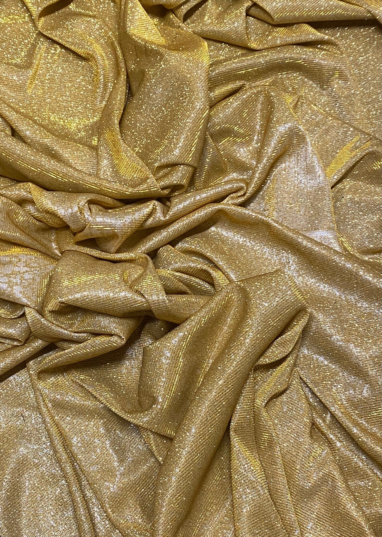 Gold Stretch Metallic Lurex - Image 10