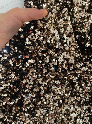 Gold Champagne Sequin on Velvet - Image 7