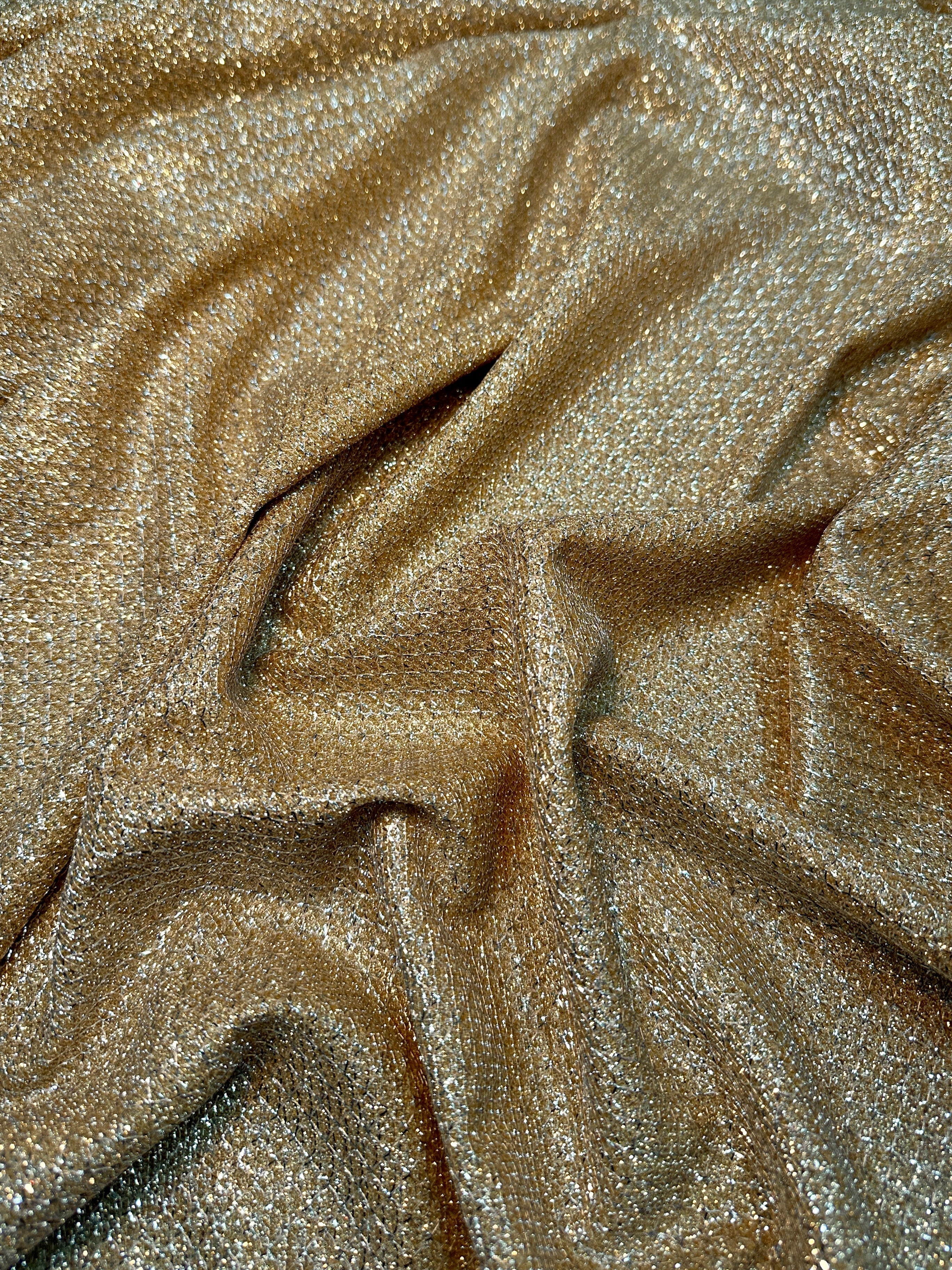 Gold Crackle Shimmery Lurex