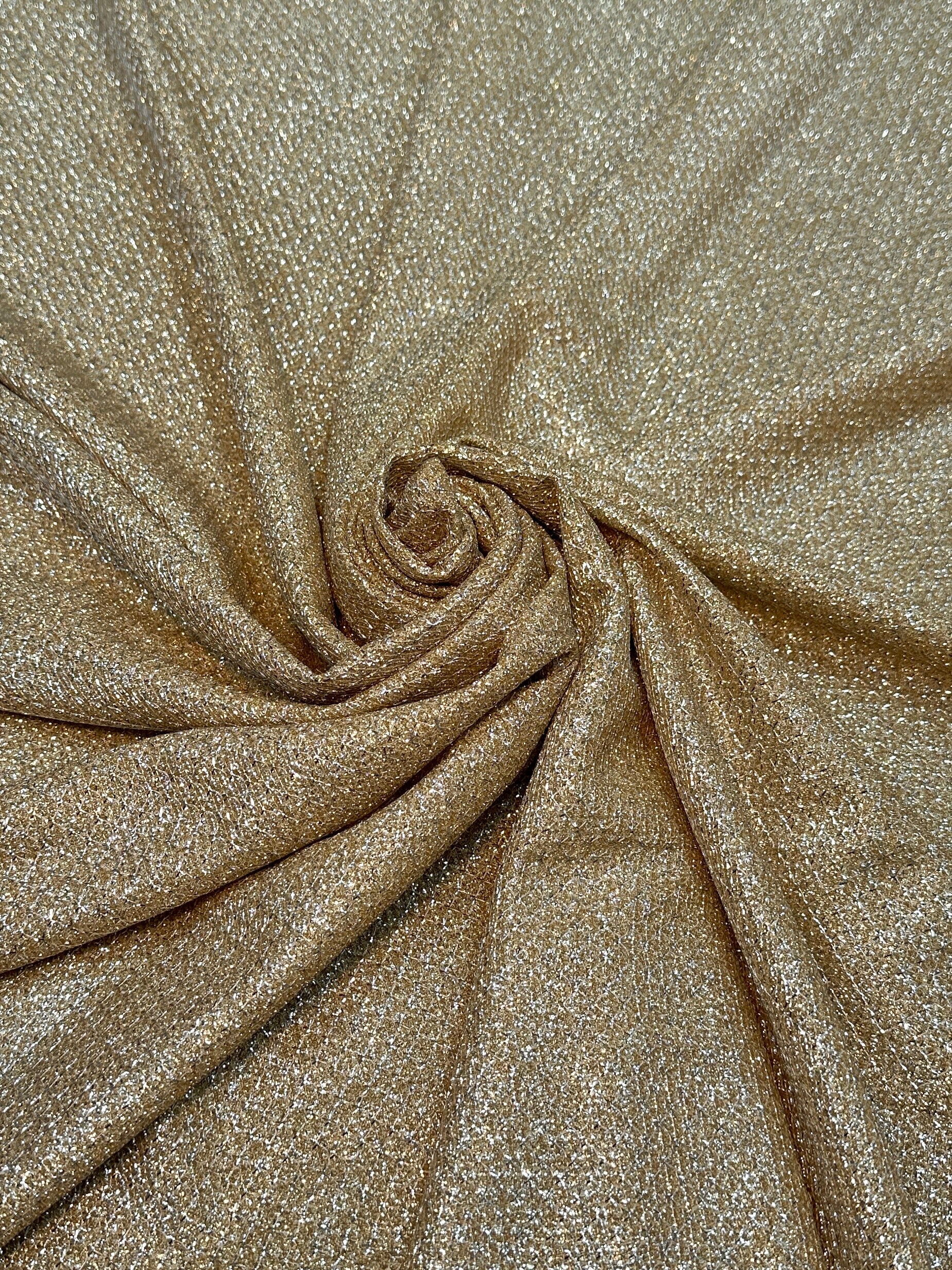 Gold Crackle Shimmery Lurex - Image 4