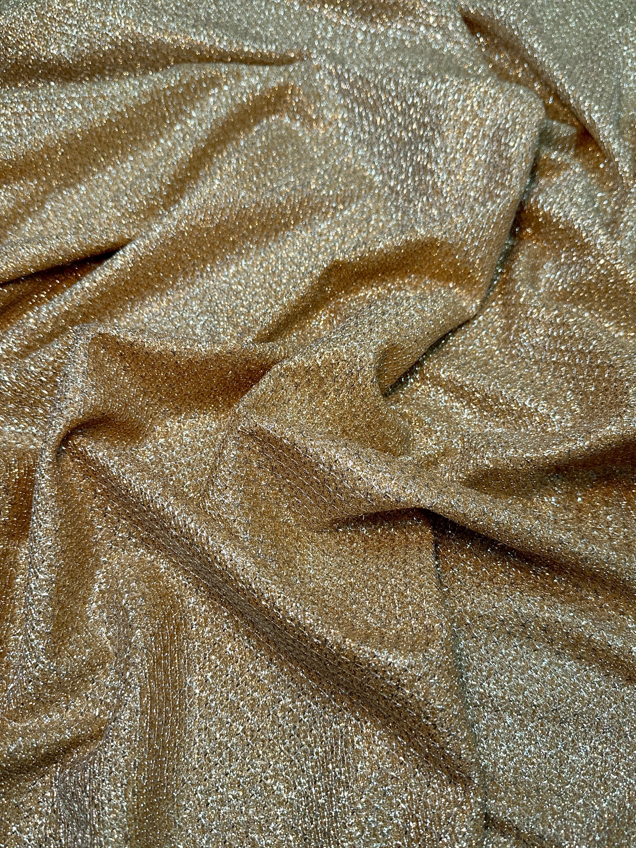 Gold Crackle Shimmery Lurex - Image 6