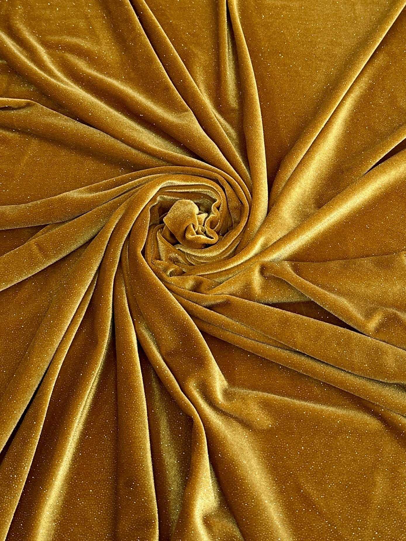 Gold Shimmery Stretch Velvet - Image 10