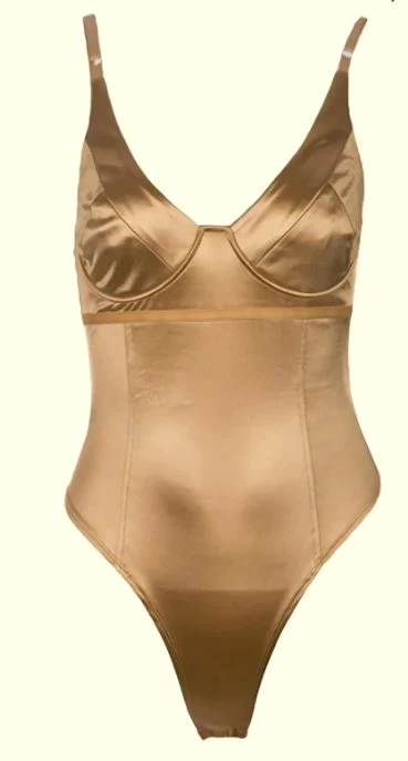 Gold Shiny Nylon Spandex - Image 8