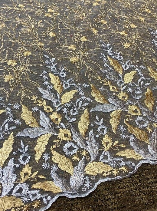 Gold/Silver Embroidered Lace - Image 8