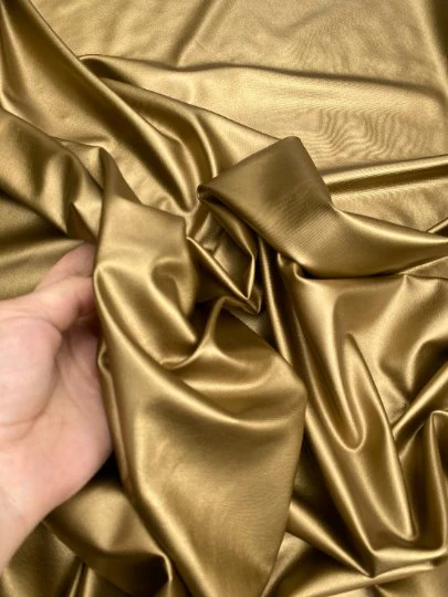 Gold Stretch Faux Leather - Image 4