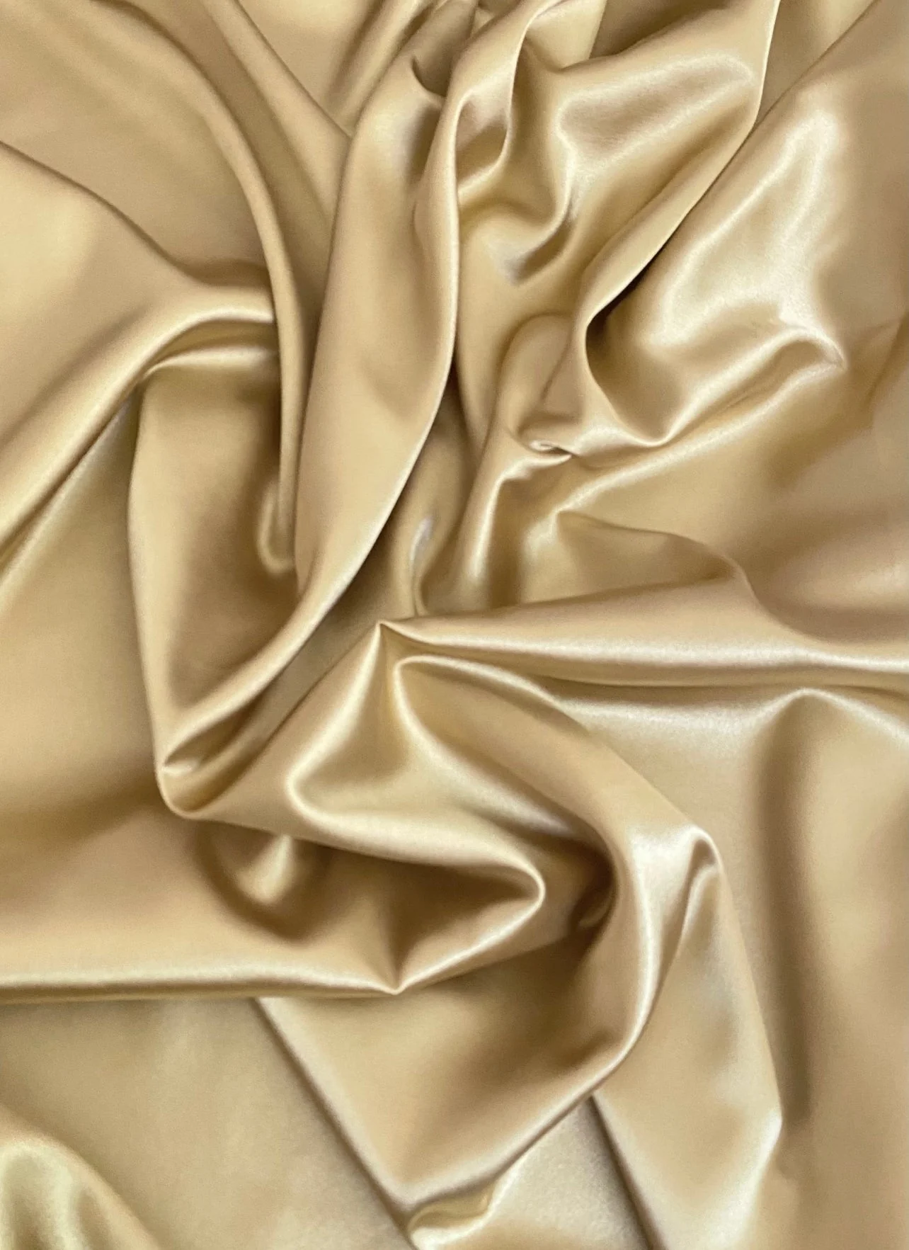 Gold Silky Stretch Satin - Image 5