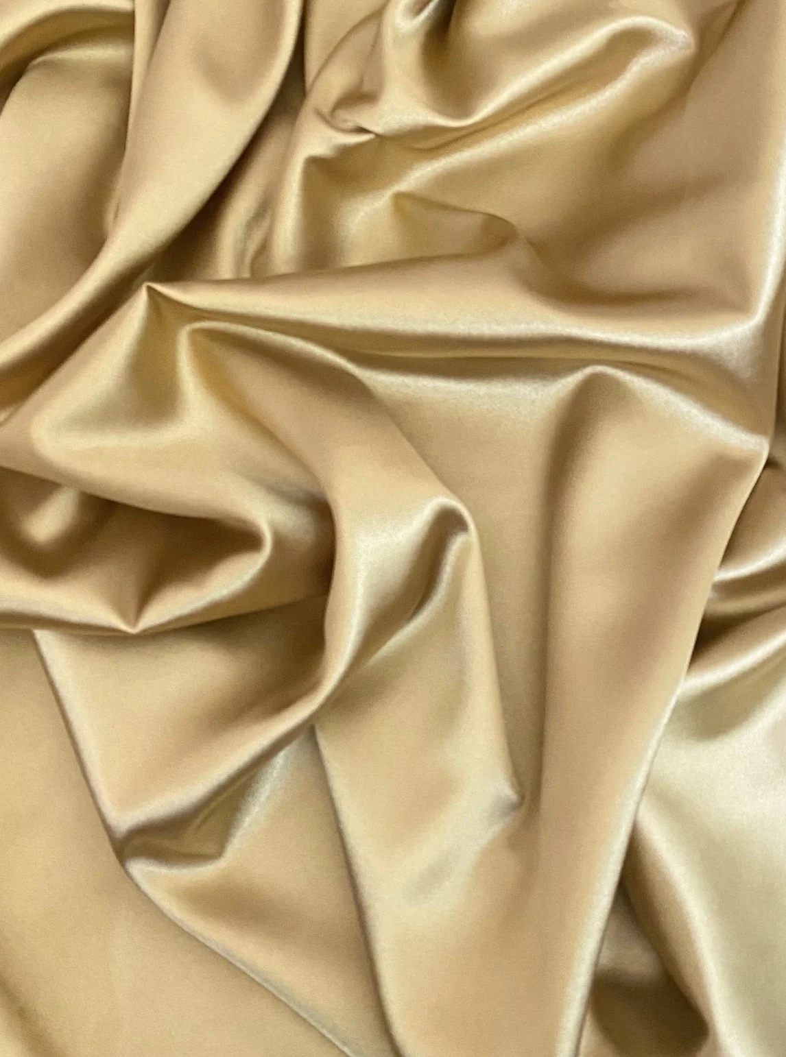Gold Silky Stretch Satin - Image 6