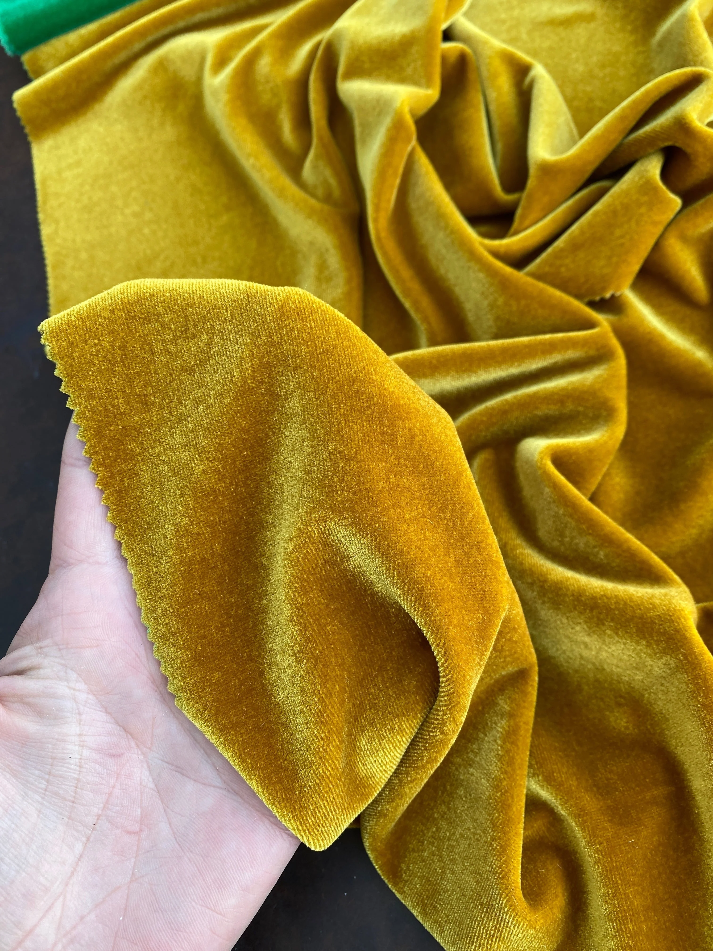 Gold Stretch Velvet - Image 4