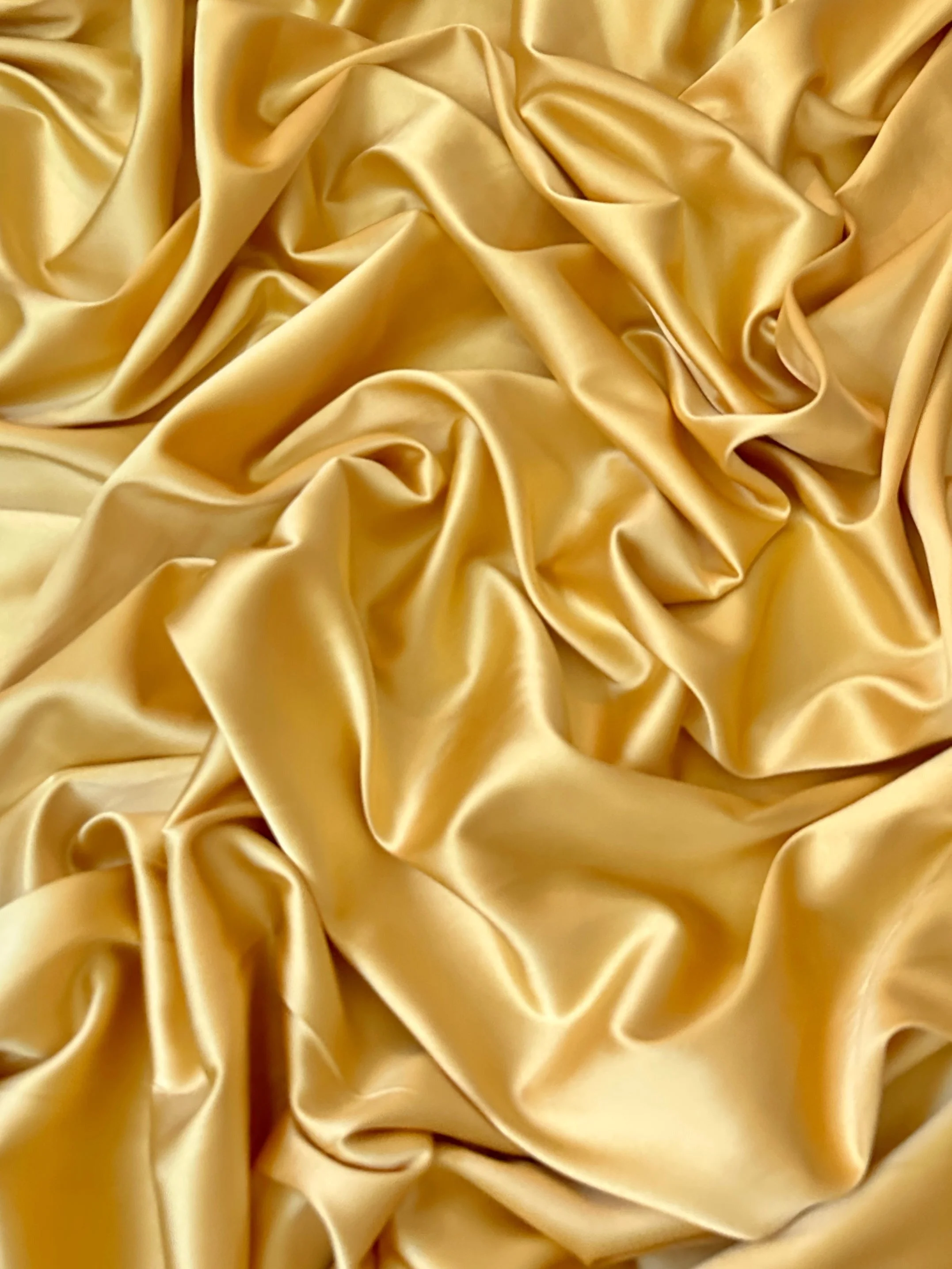 Golden Yellow Stretch Crepe Back Satin