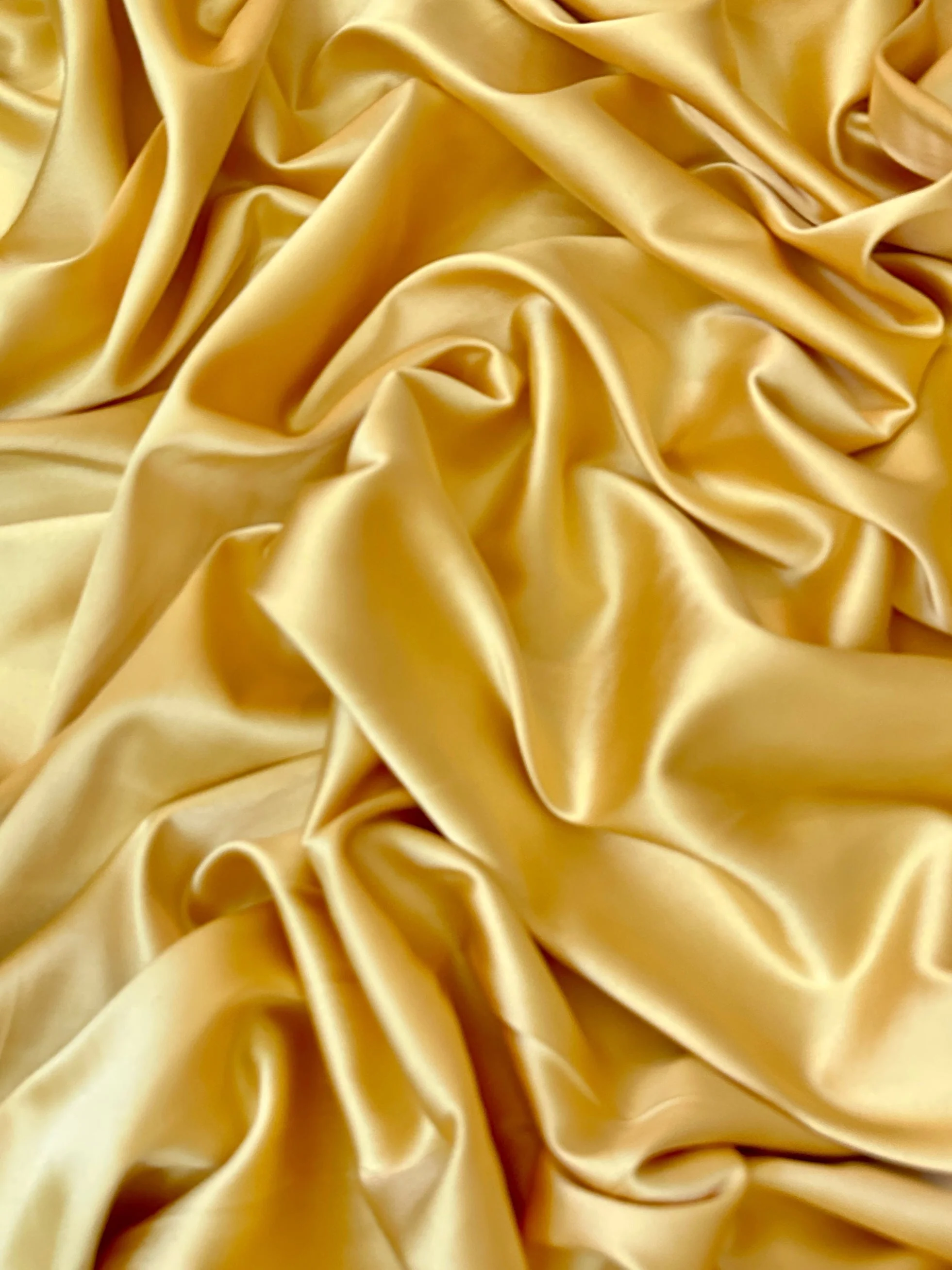 Golden Yellow Stretch Crepe Back Satin - Image 2