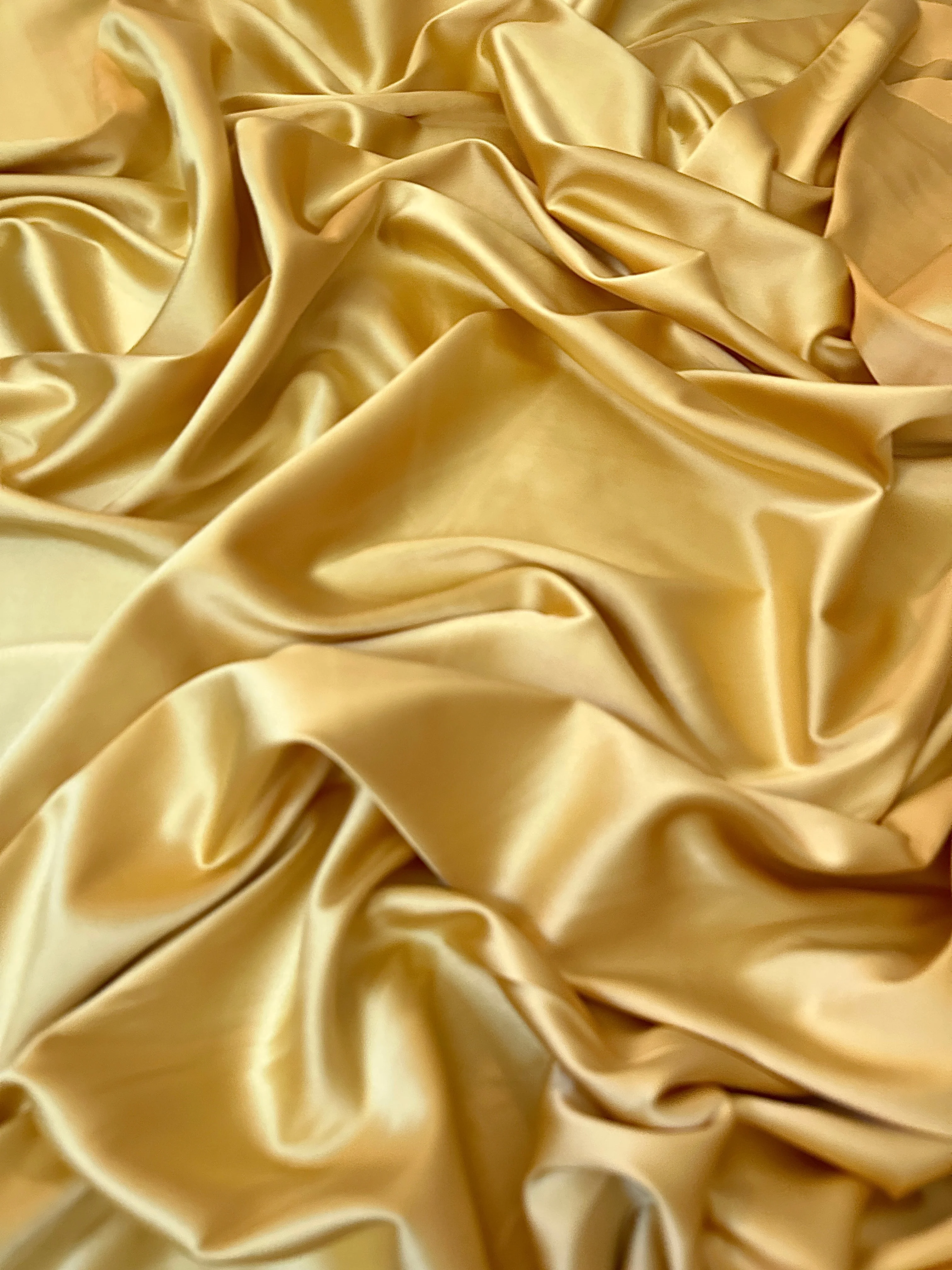 Golden Yellow Stretch Crepe Back Satin - Image 4