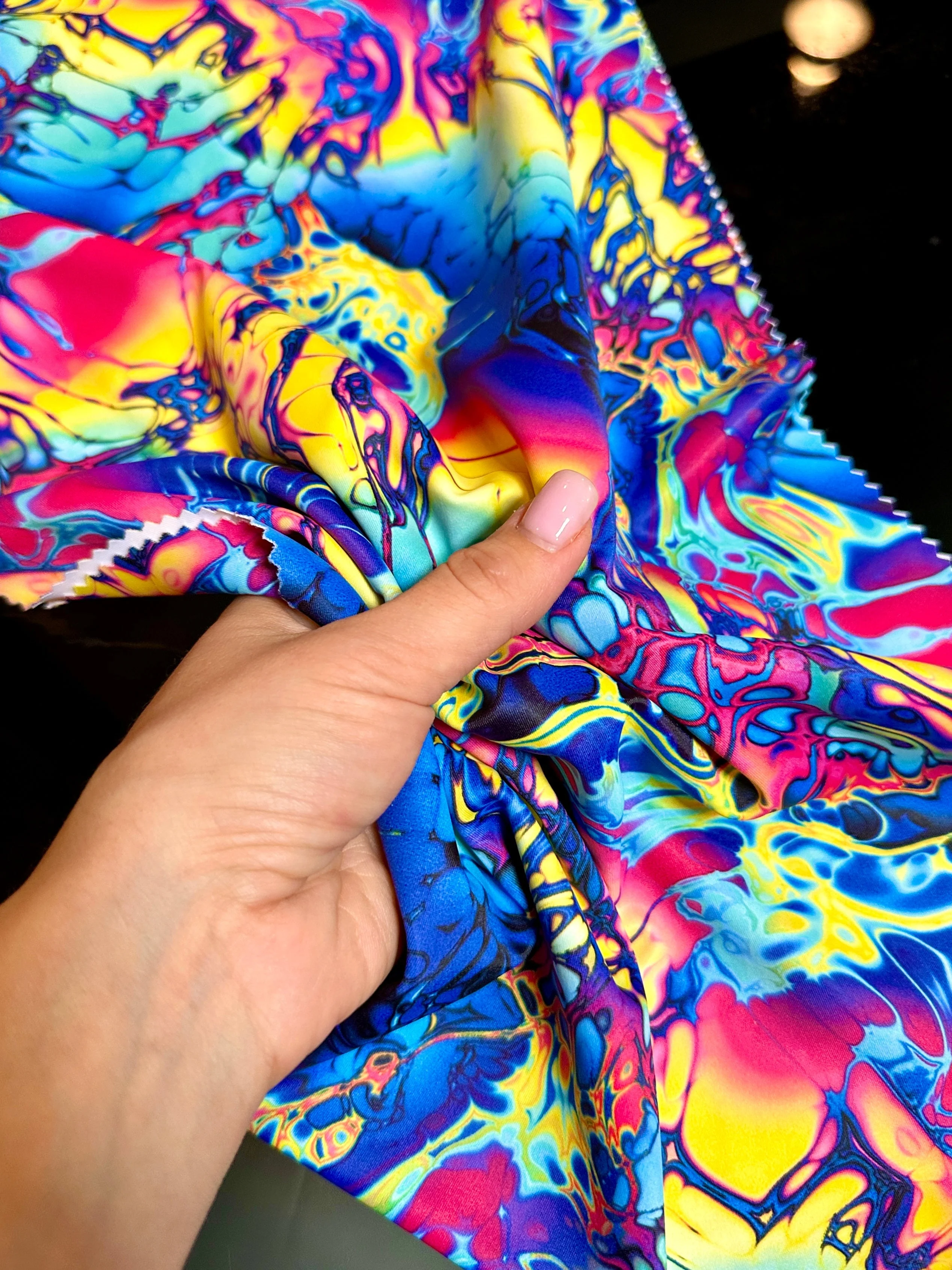 Graffiti Print Nylon Spandex - Image 5