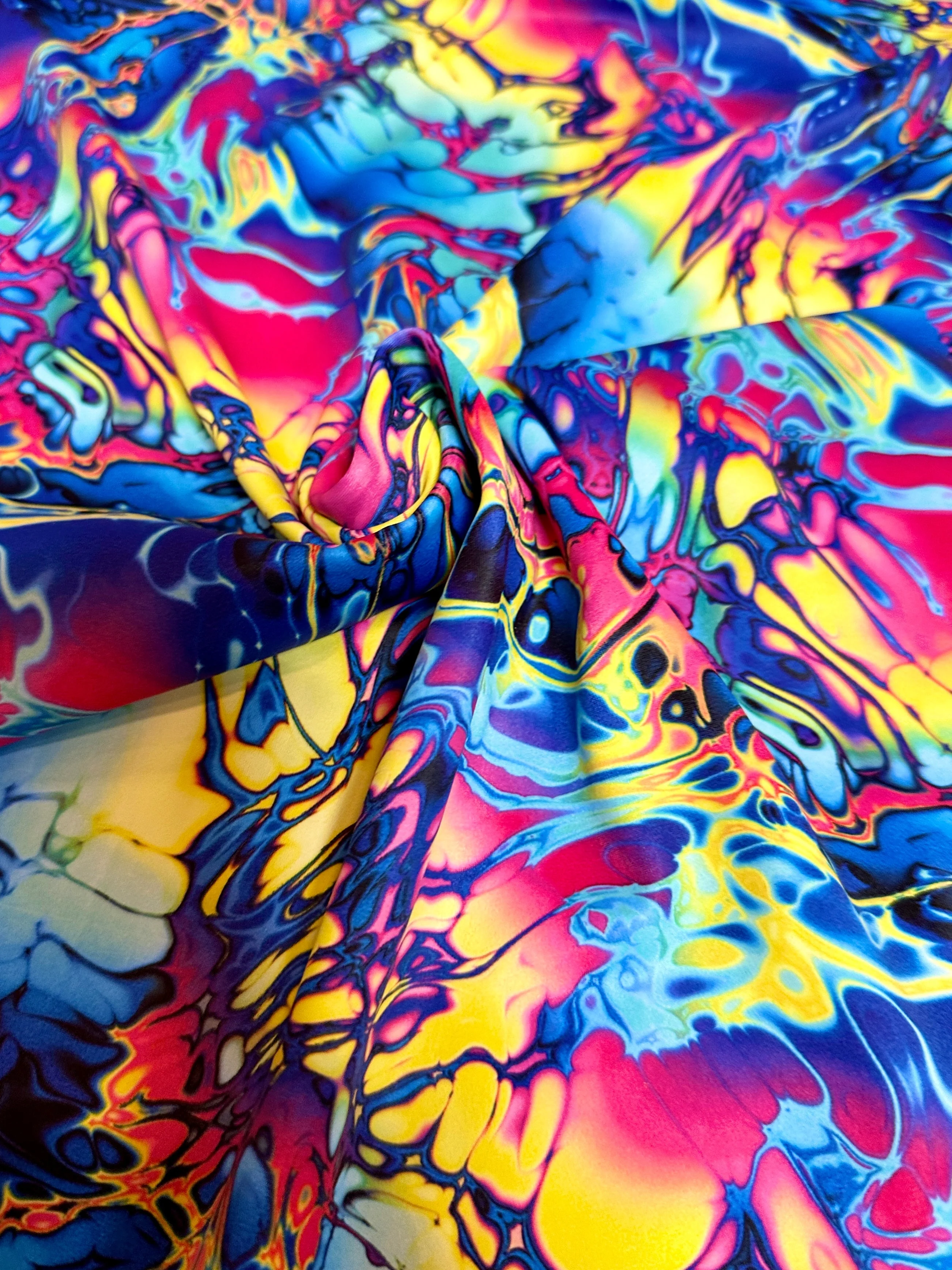 Graffiti Print Nylon Spandex - Image 6