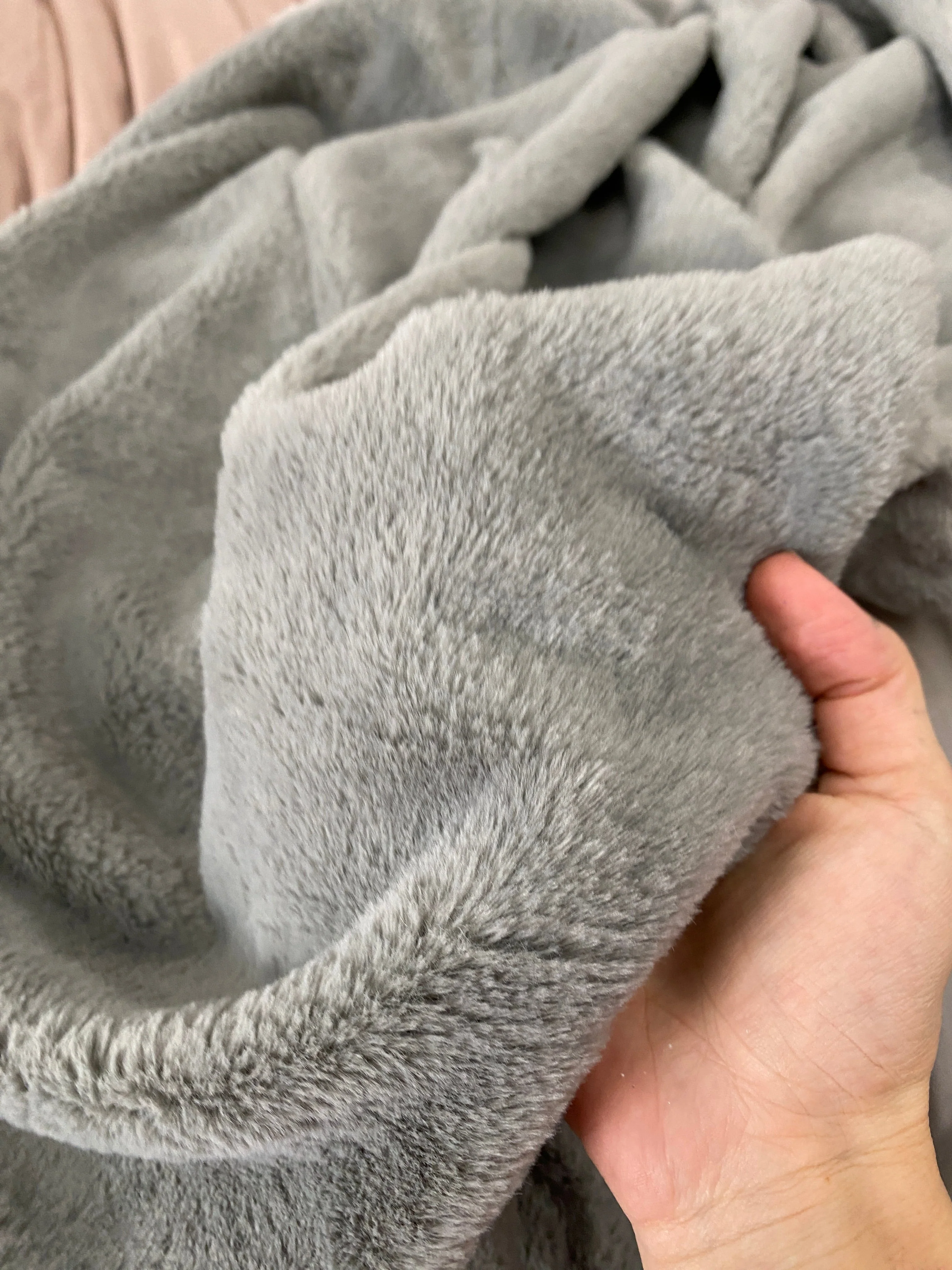 Gray Bunny Faux Fur - Image 4