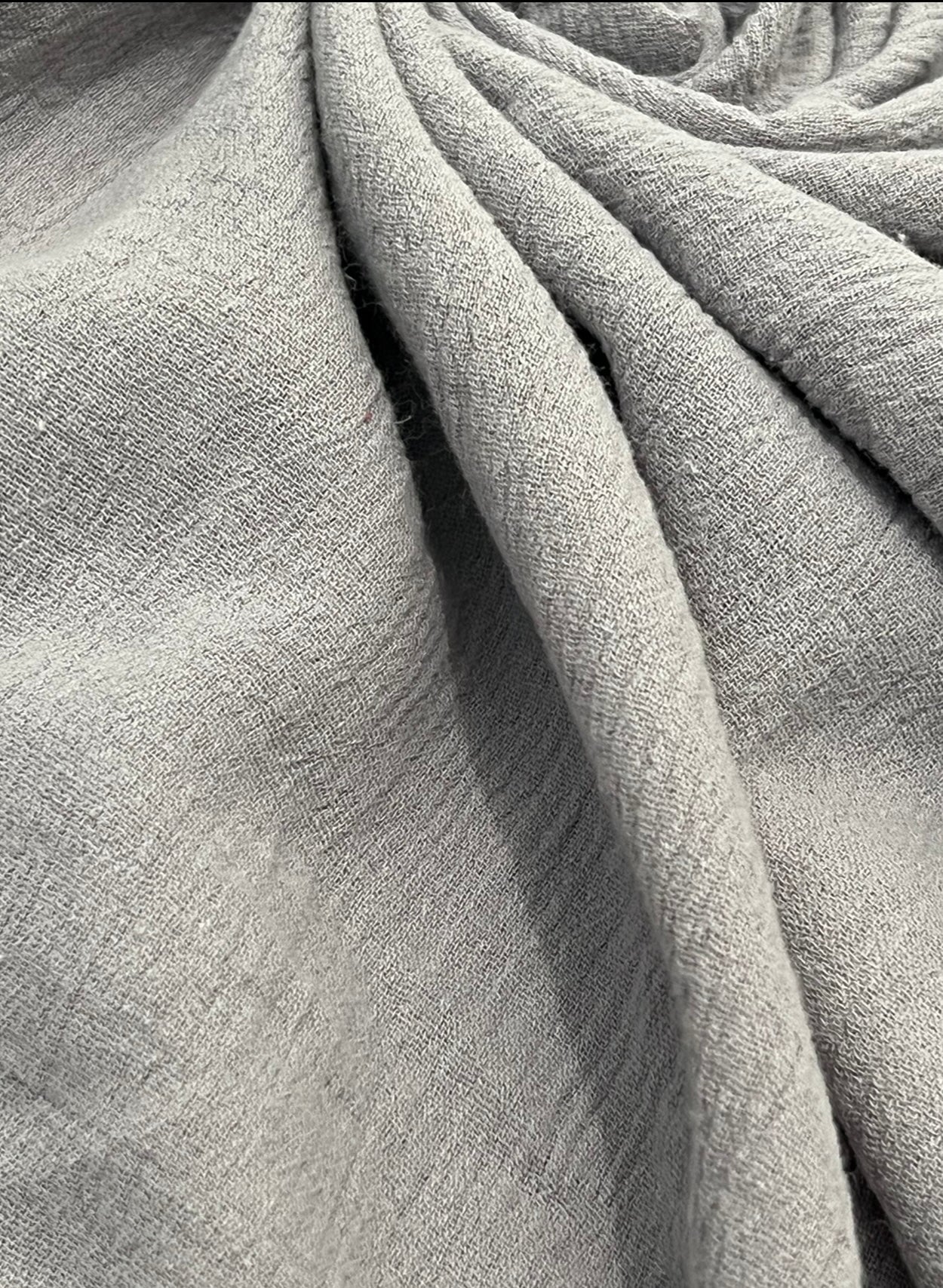Gray Crinkle Cotton Gauze - Image 10