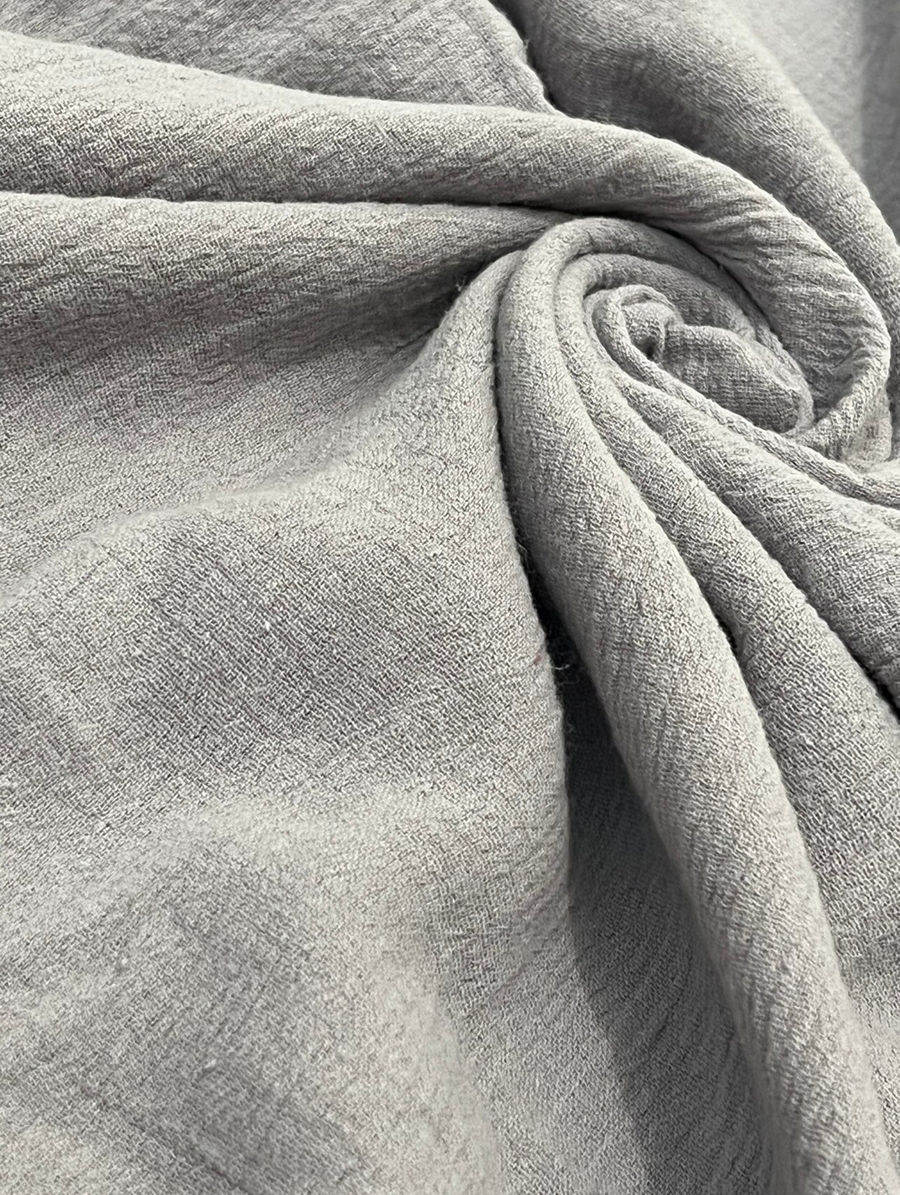 Gray Crinkle Cotton Gauze - Image 11