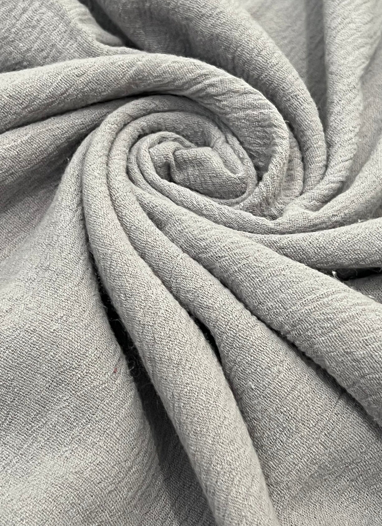 Gray Crinkle Cotton Gauze - Image 2