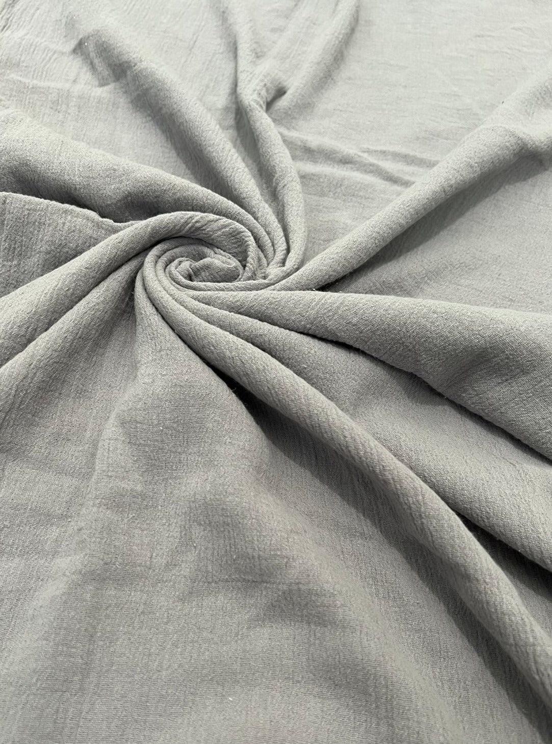 Gray Crinkle Cotton Gauze - Image 8