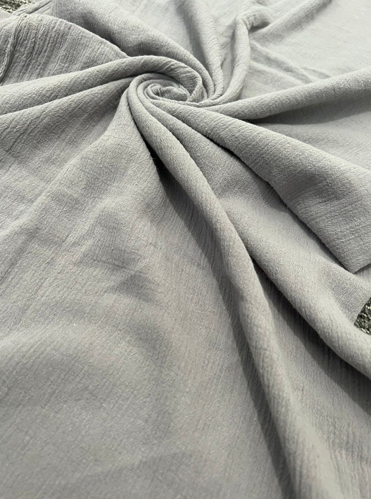 Gray Crinkle Cotton Gauze - Image 9