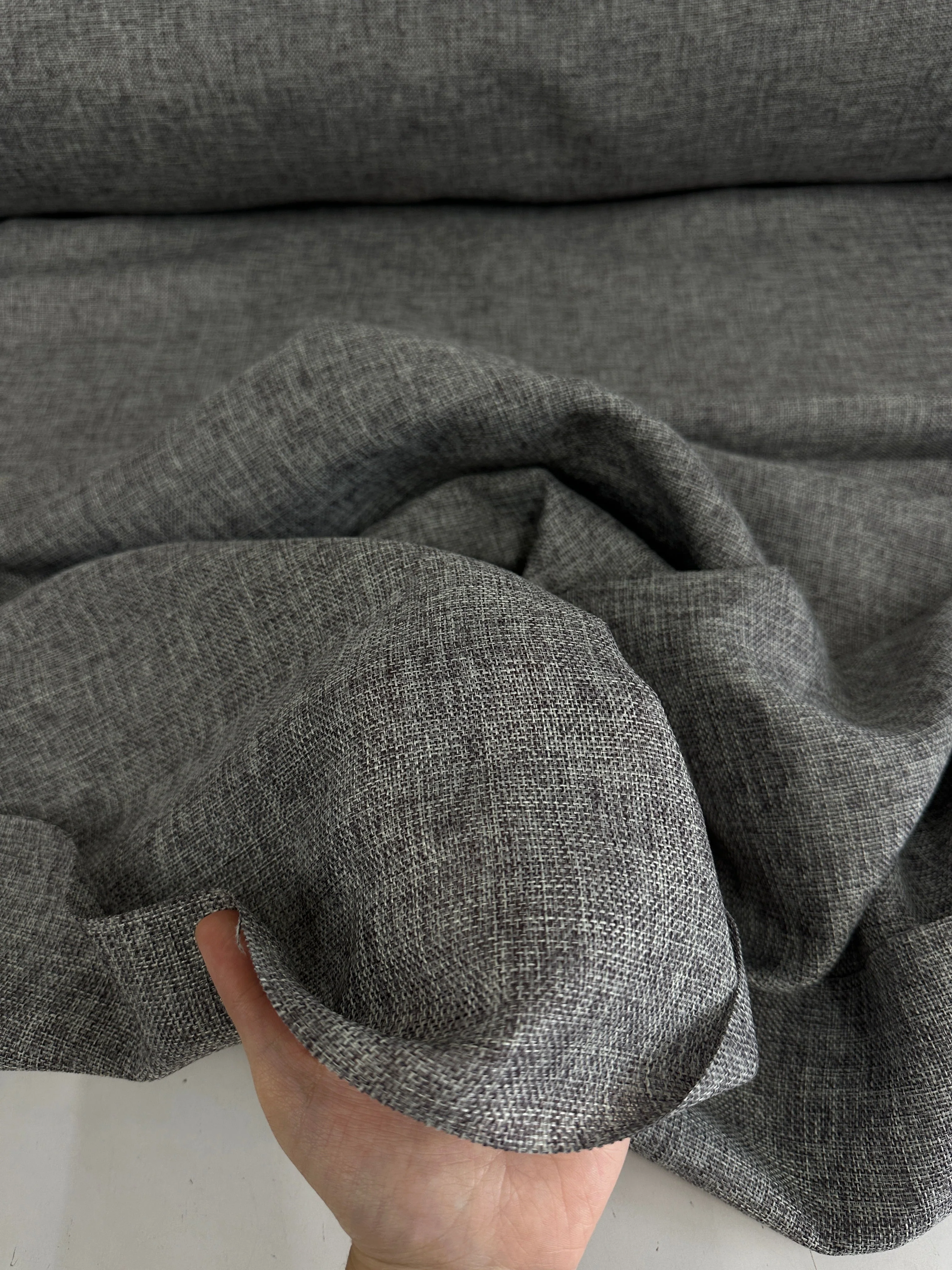 Gray Faux Linen - Image 5
