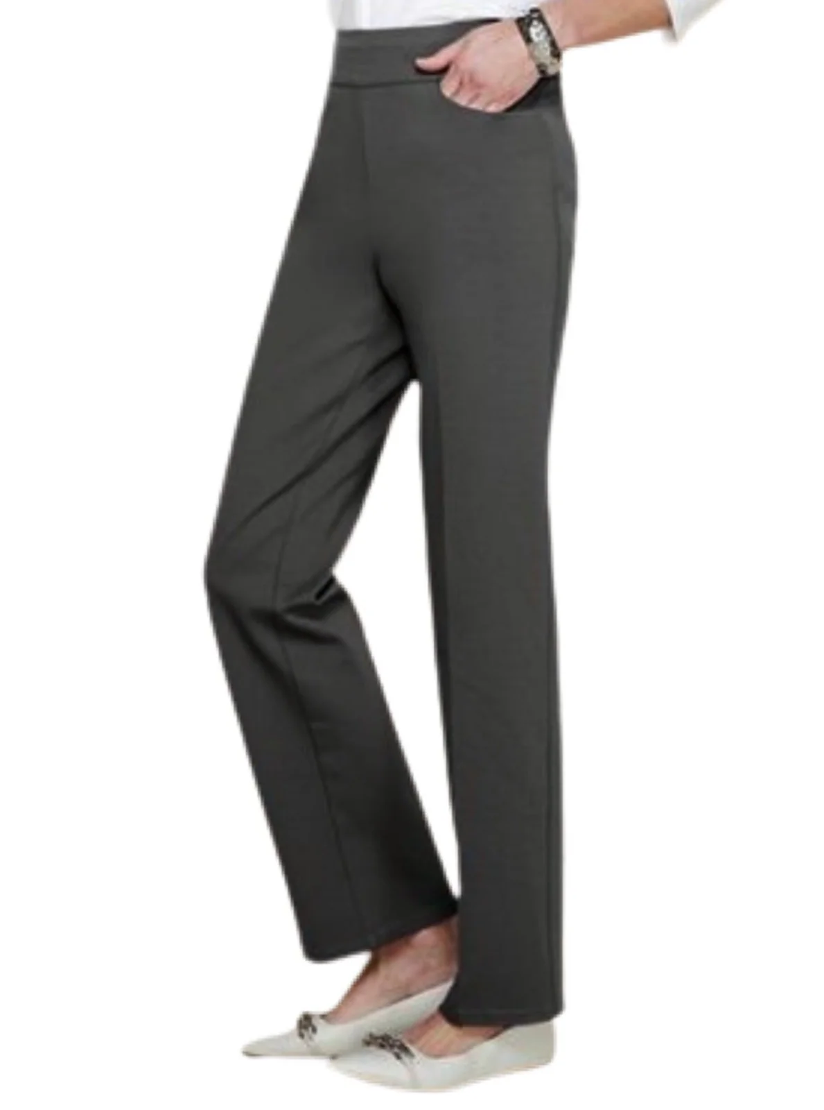 Gray Poly Poplin - Image 10