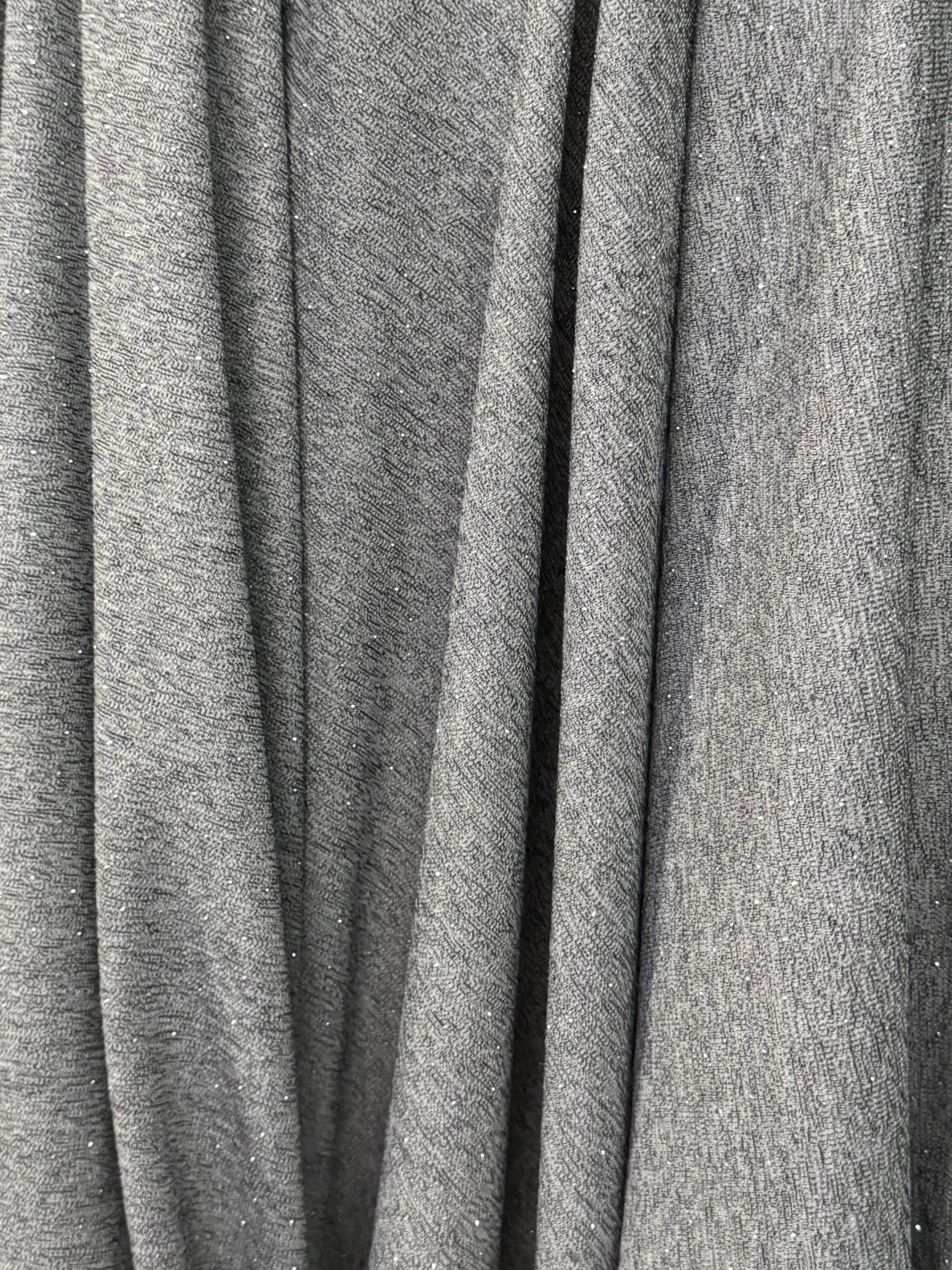 Gray Stardust Rhinestone Beaded Knit - Image 5