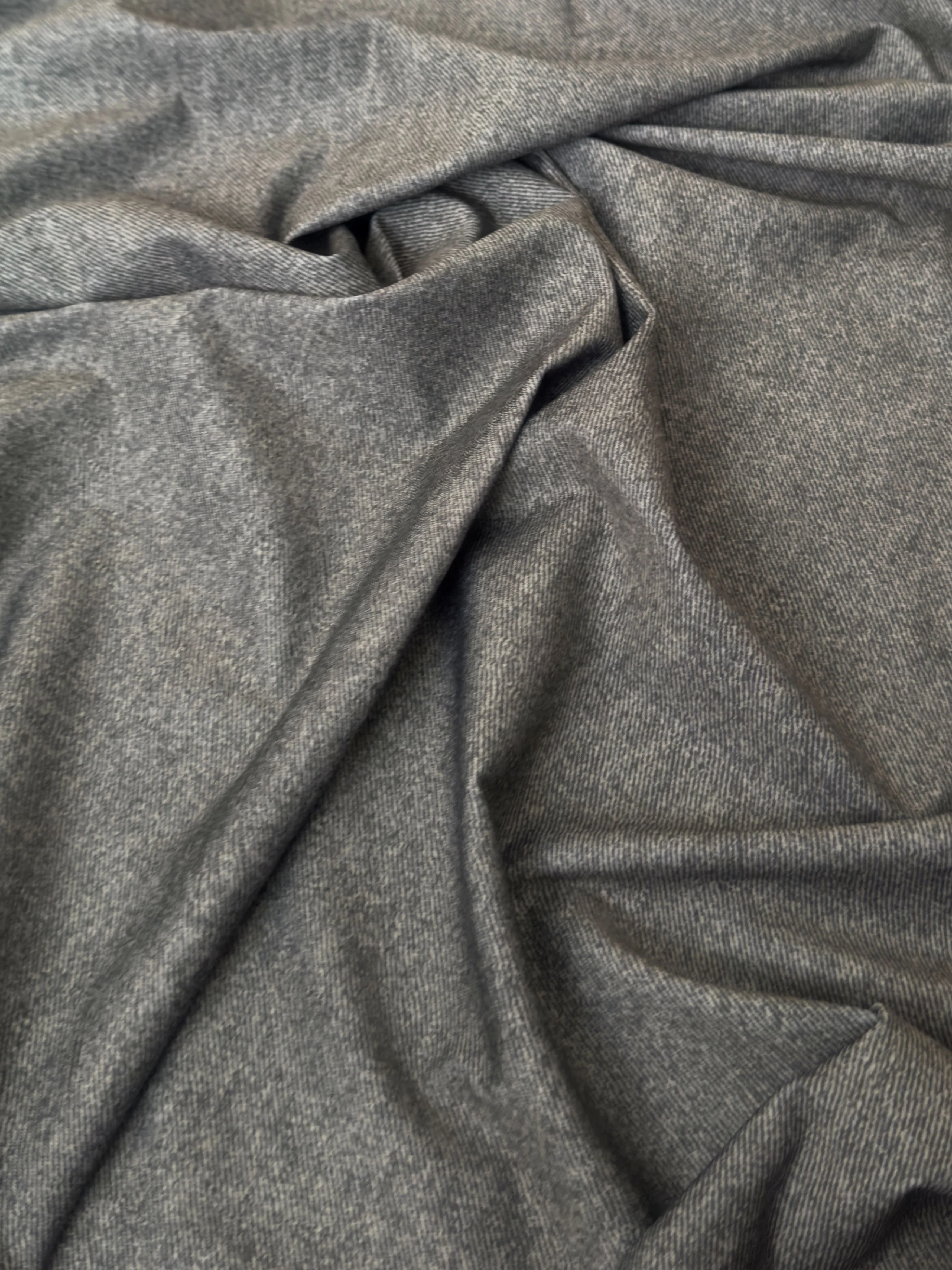 Gray Twill Pattern Nylon Spandex - Image 2