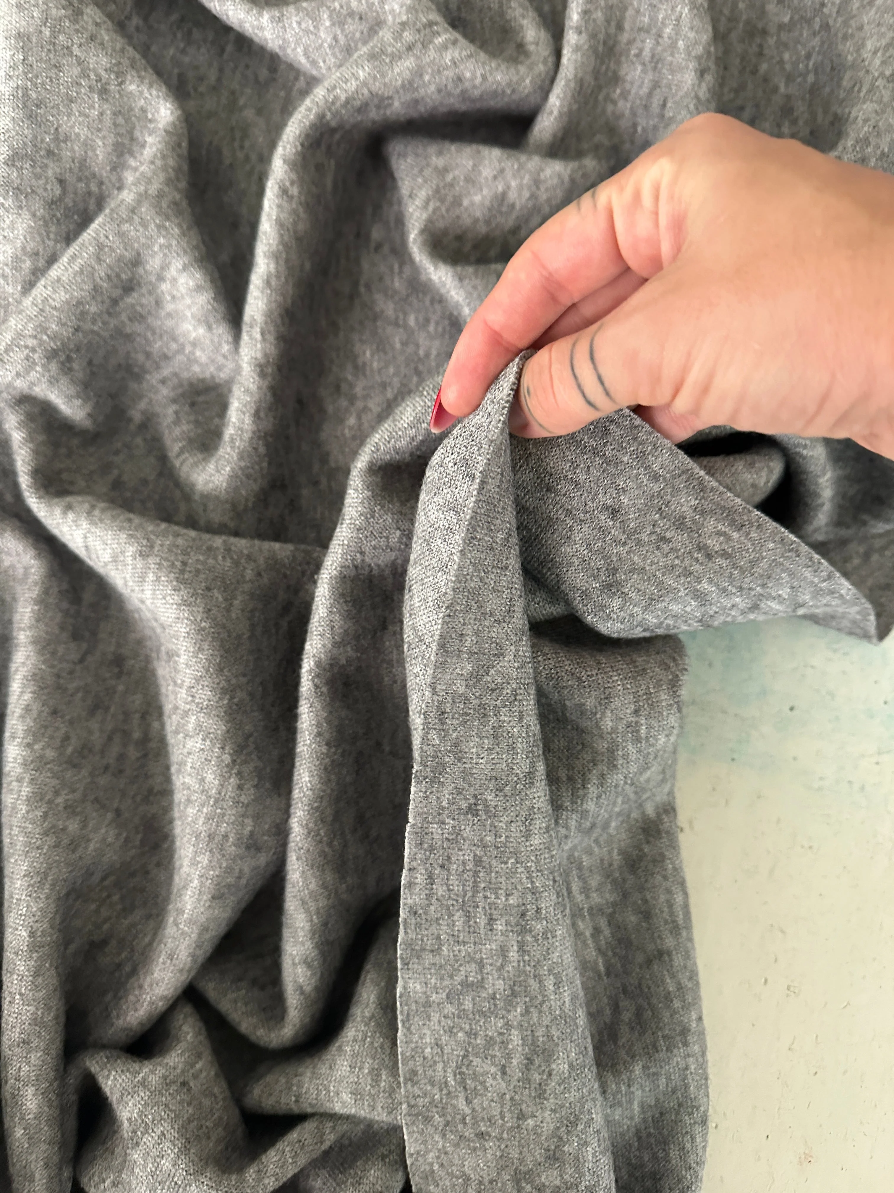 Gray Ultra Soft Faux Cashmere - Image 4