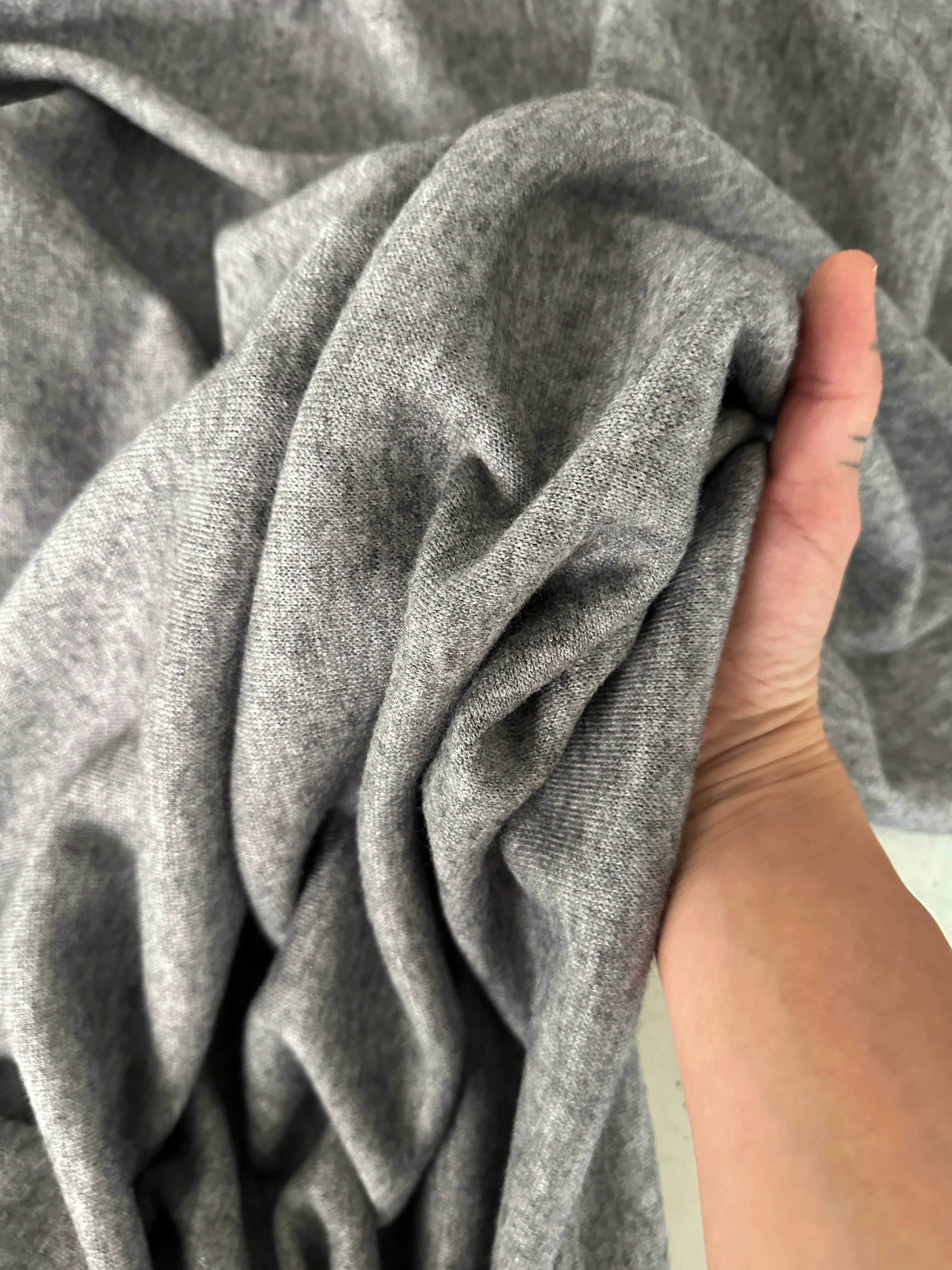 Gray Ultra Soft Faux Cashmere - Image 5