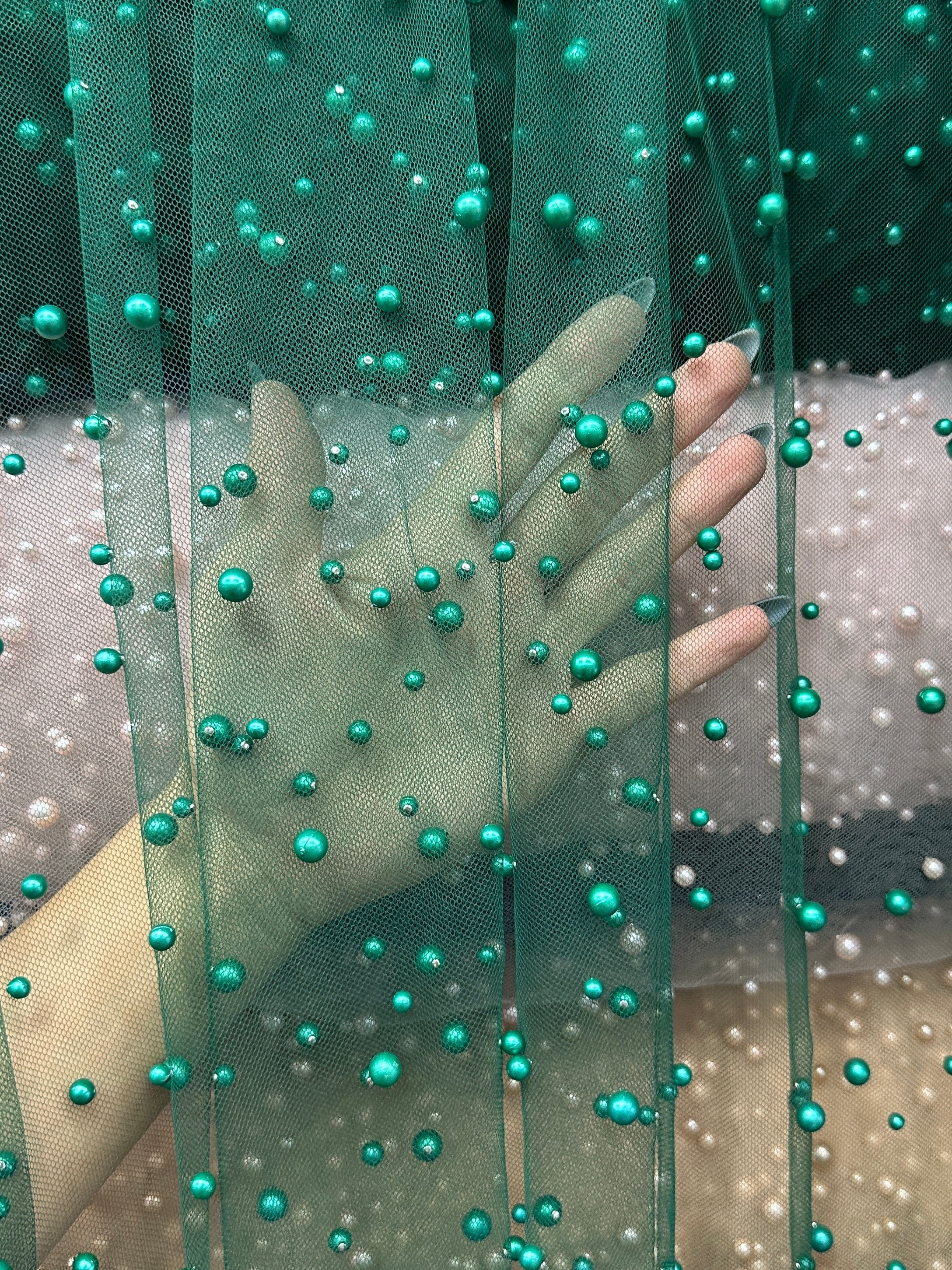 Green Pearl Tulle