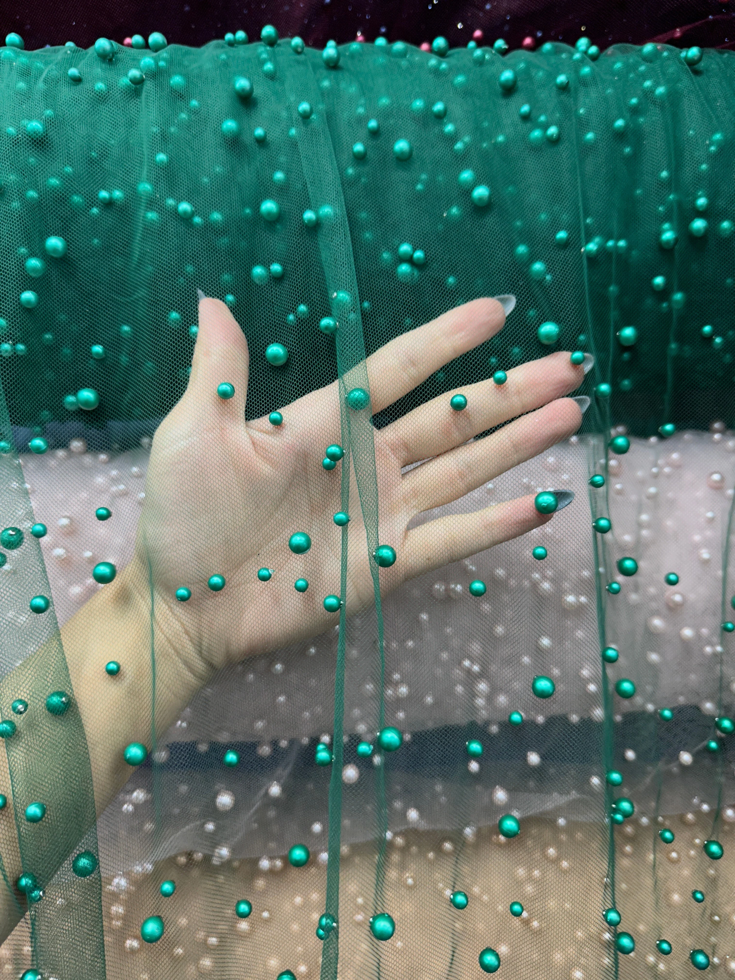 Green Pearl Tulle - Image 6