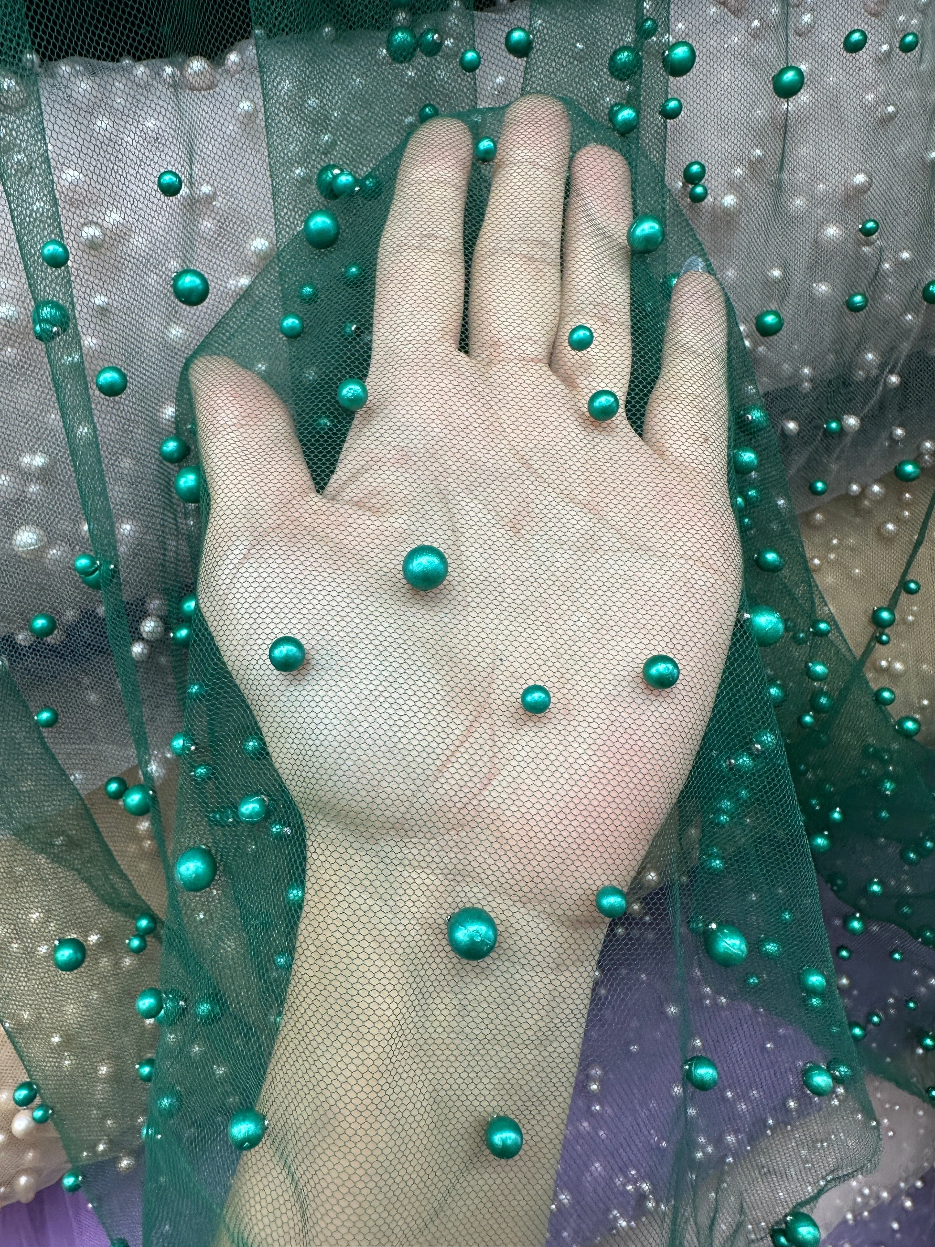 Green Pearl Tulle - Image 8