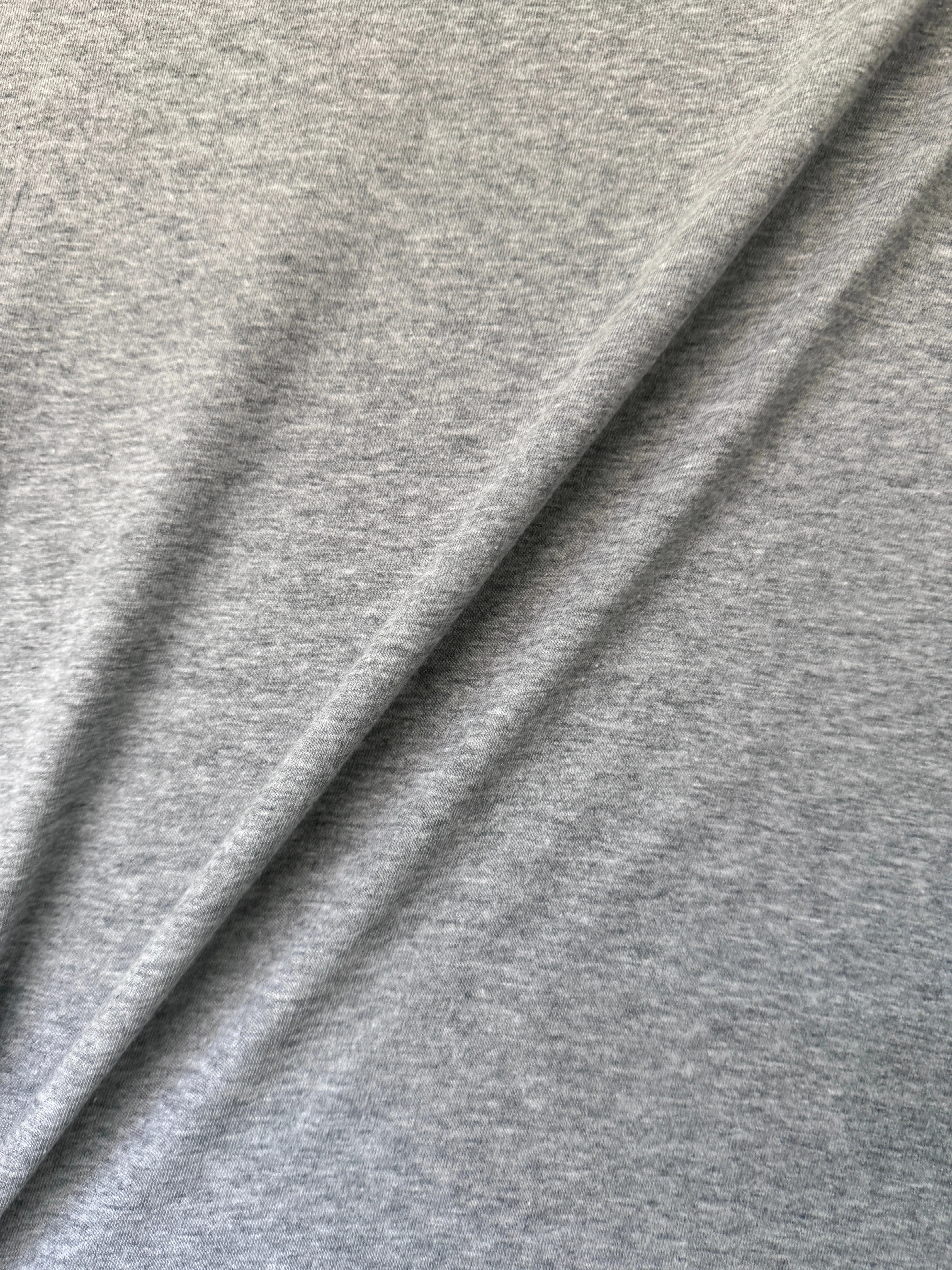 Heather Gray Spun Cotton Jersey Knit - Image 4