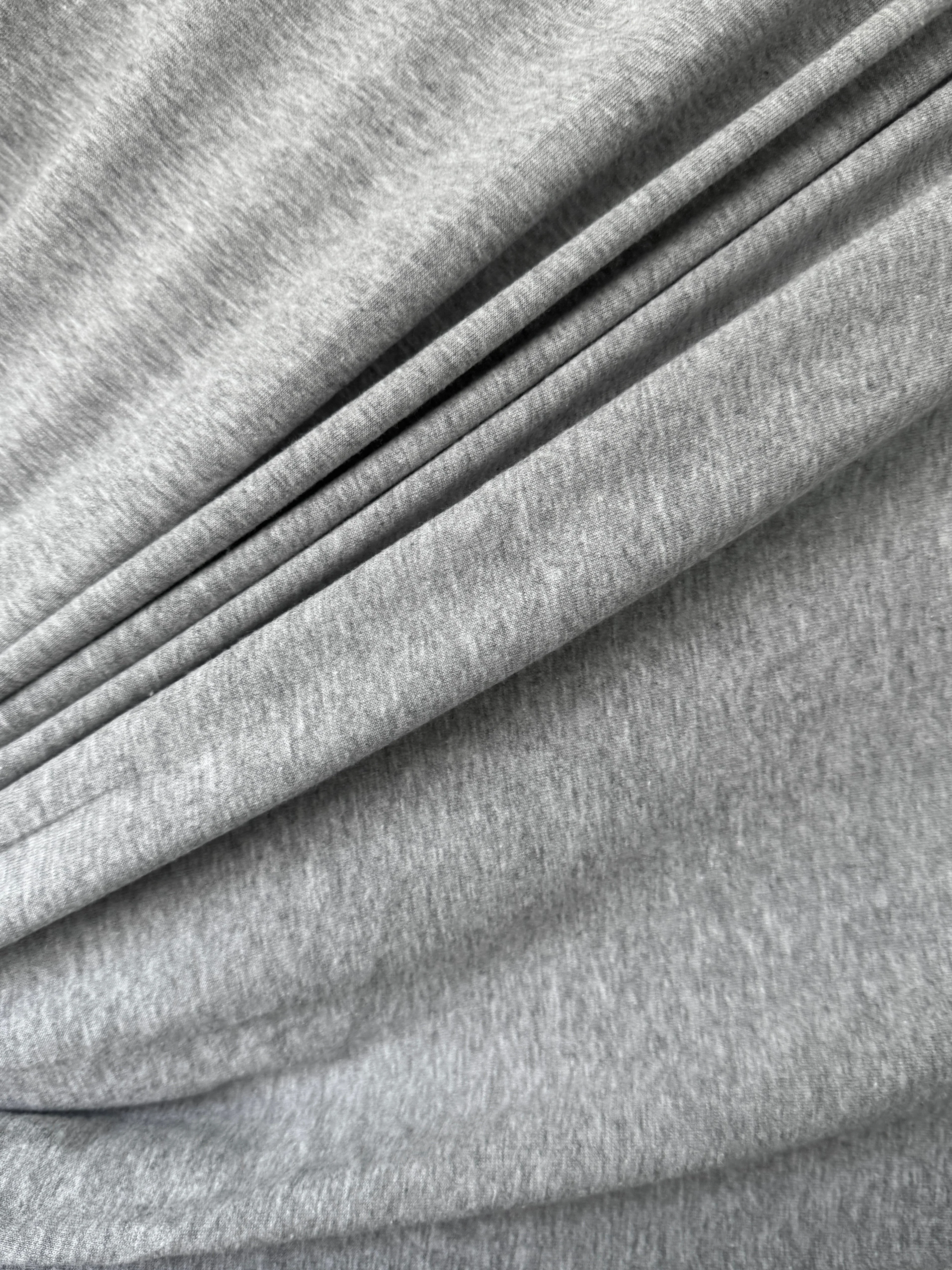 Heather Gray Spun Cotton Jersey Knit - Image 8