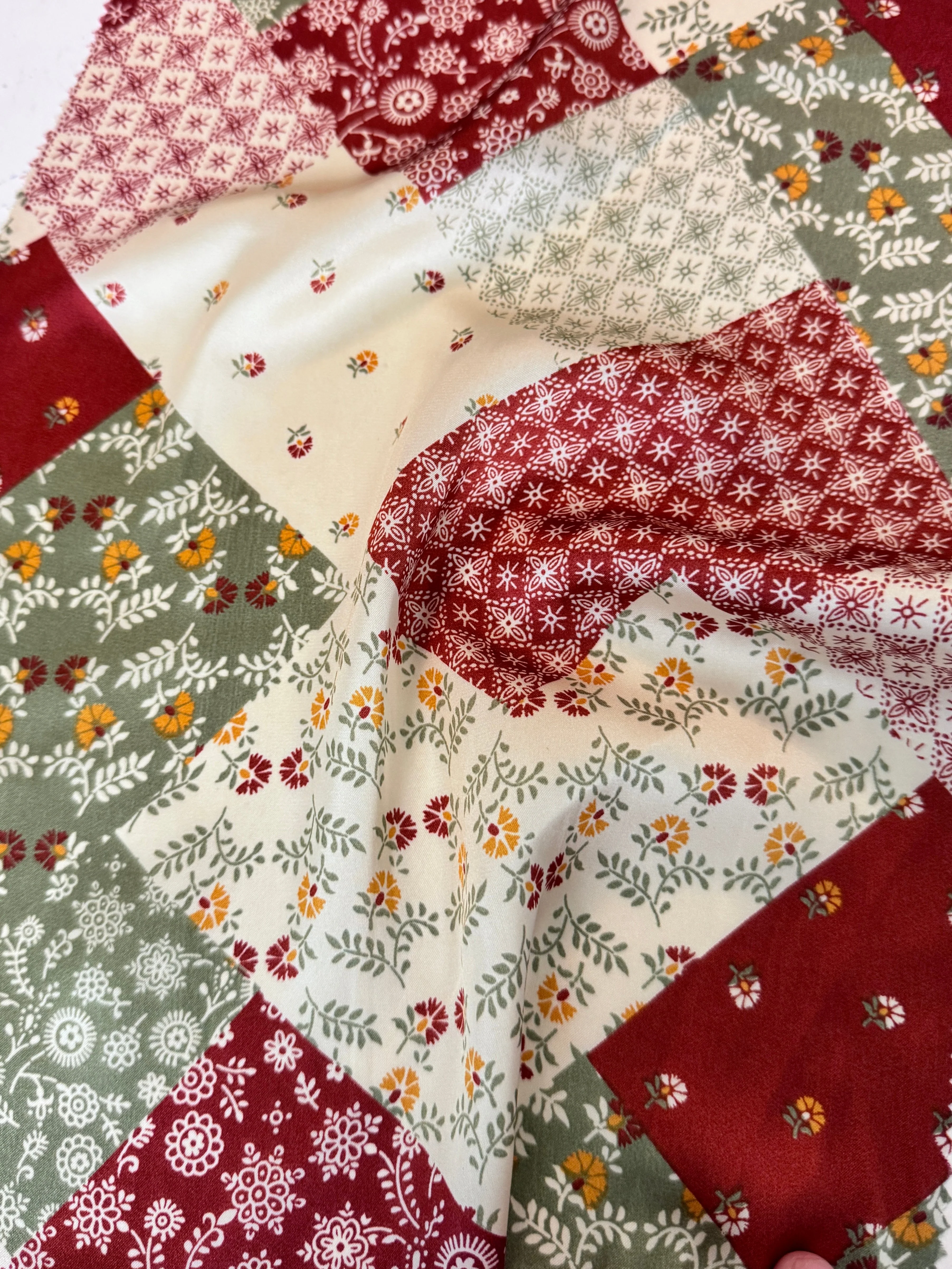Hippie Style Floral Print Satin - Image 4
