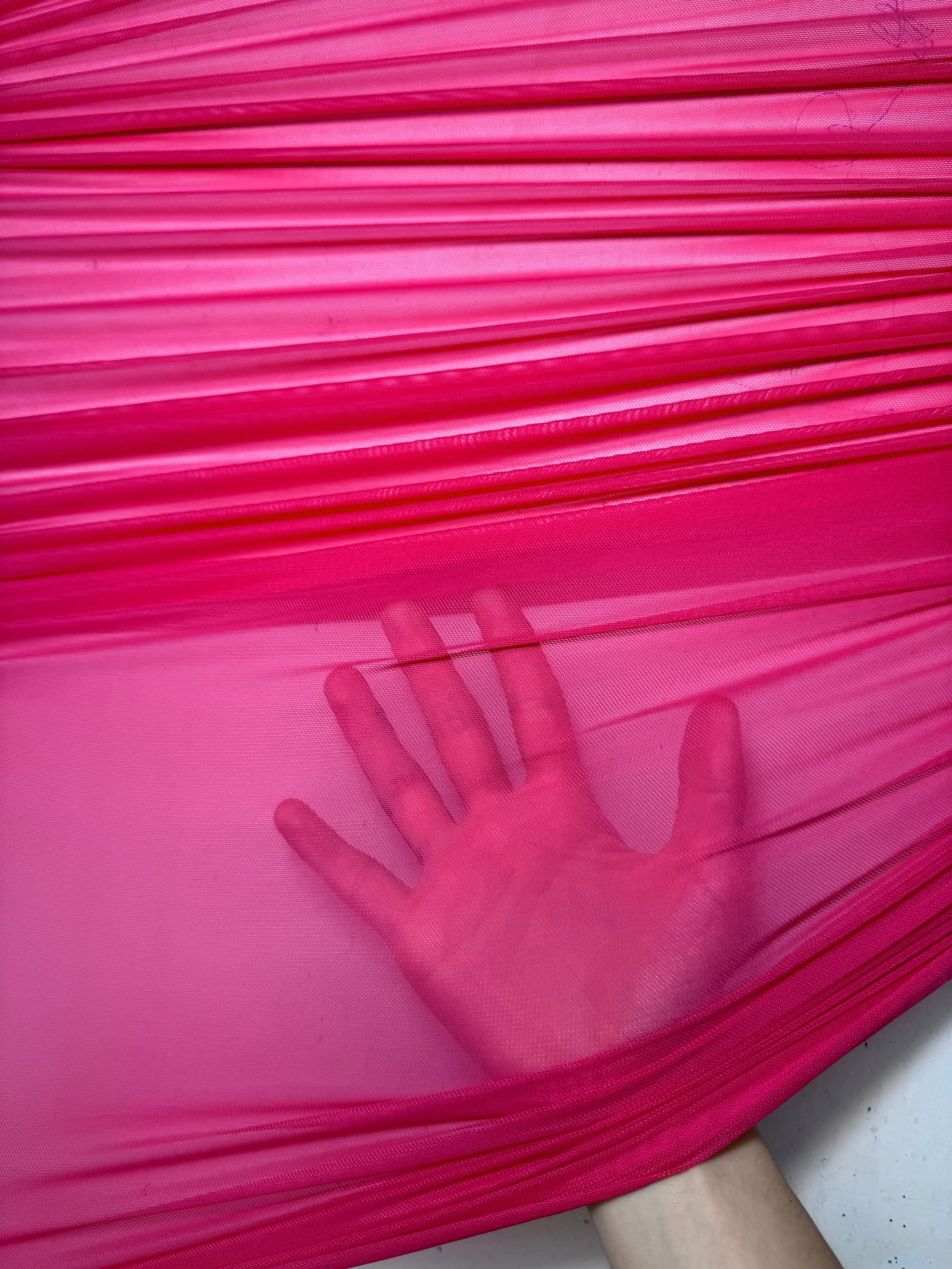 Hot Pink 4 Way Stretch Power Mesh