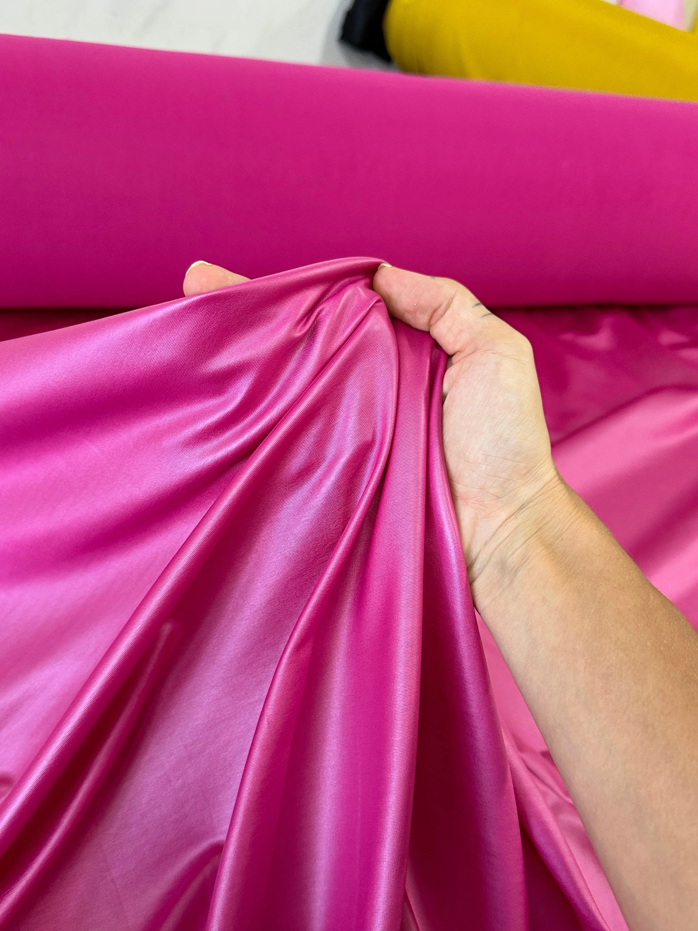 Hot Pink 4 Way Stretch Faux Leather - Image 8