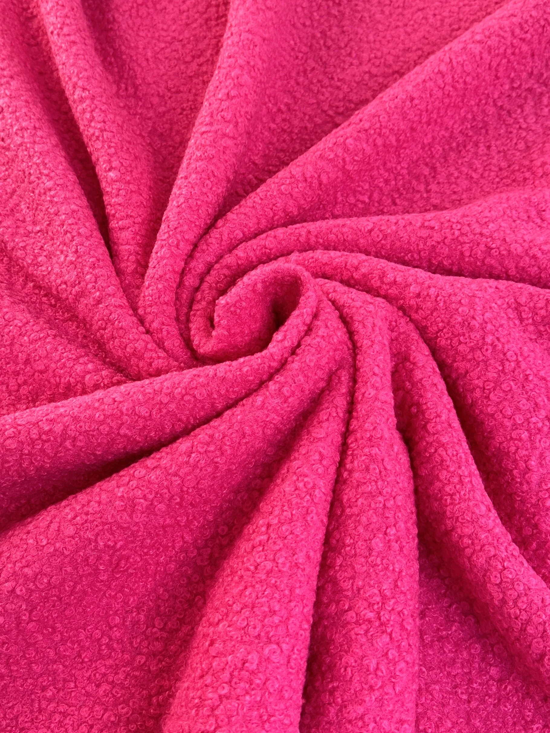 Hot Pink Premium Lamb Faux Wool - Image 2