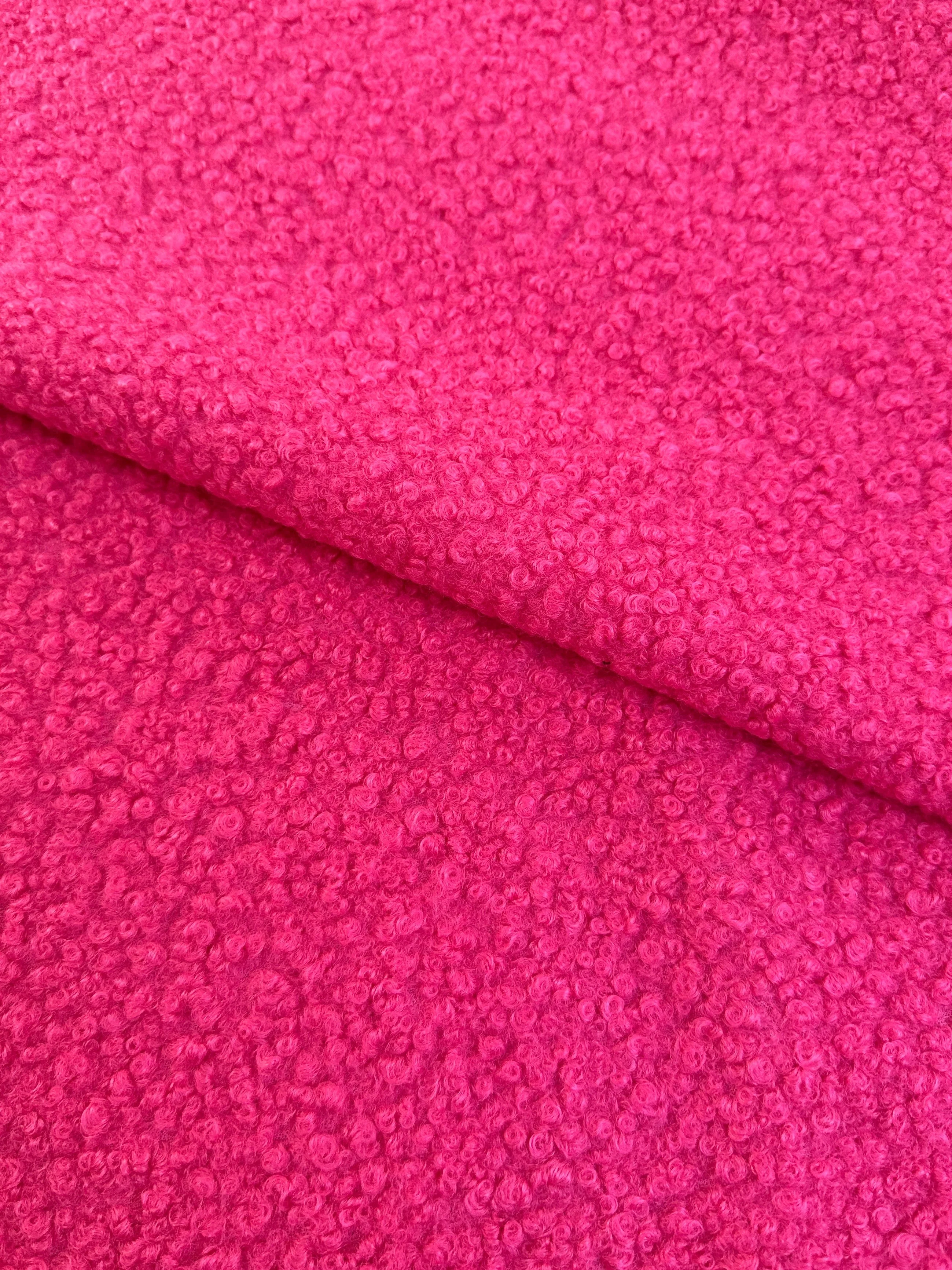 Hot Pink Premium Lamb Faux Wool - Image 8