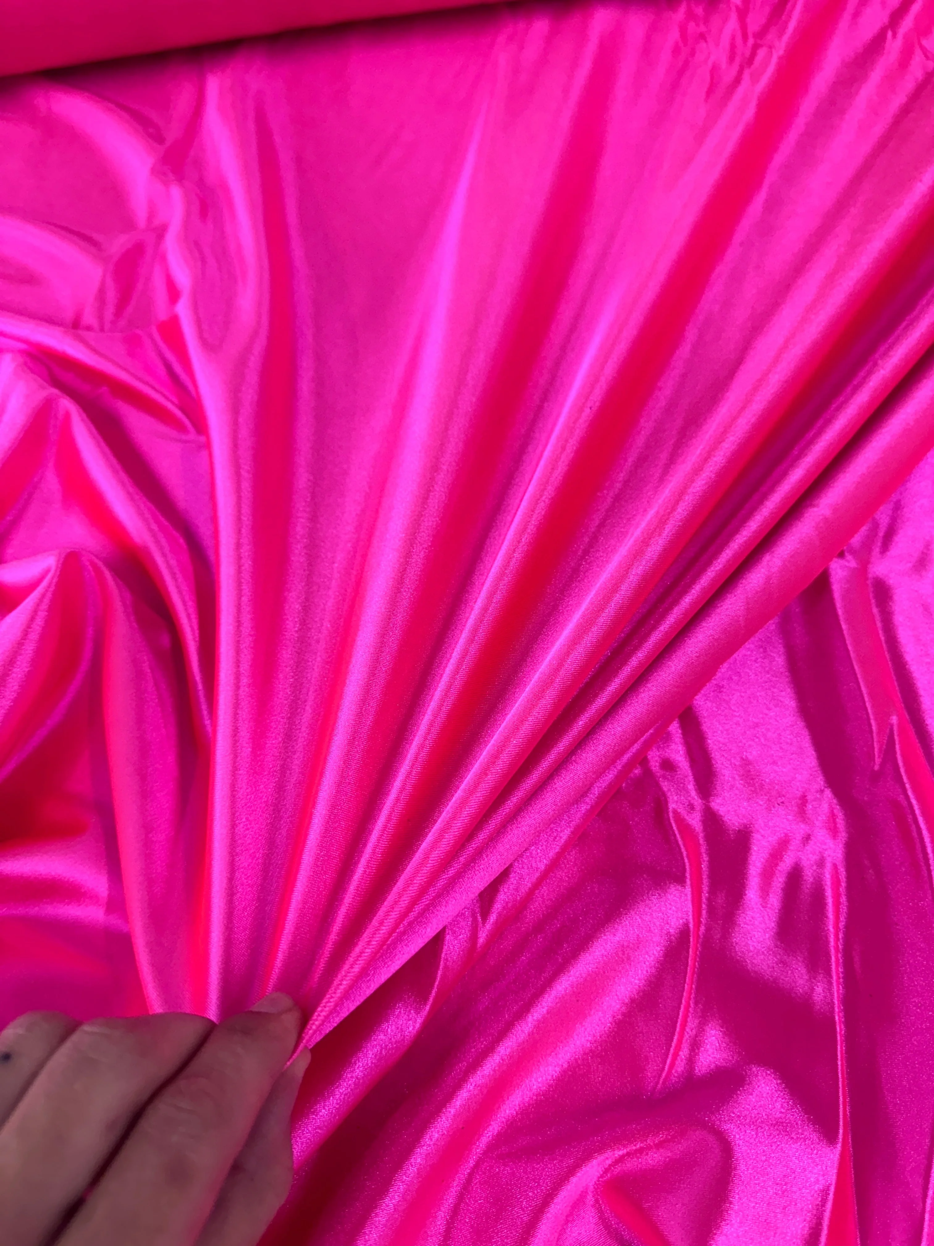 Hot Pink Shiny Nylon Spandex - Image 4