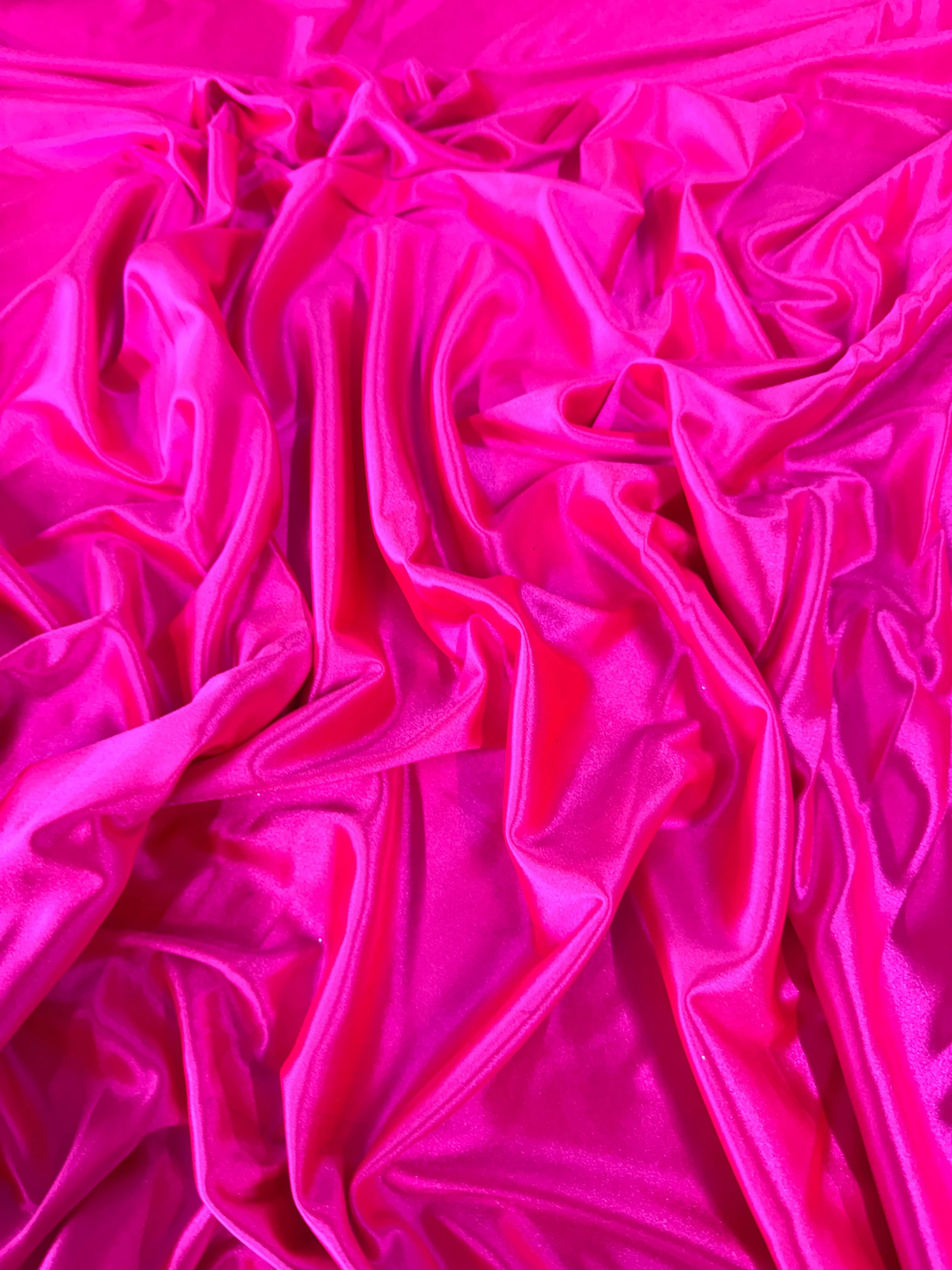 Hot Pink Shiny Nylon Spandex - Image 7