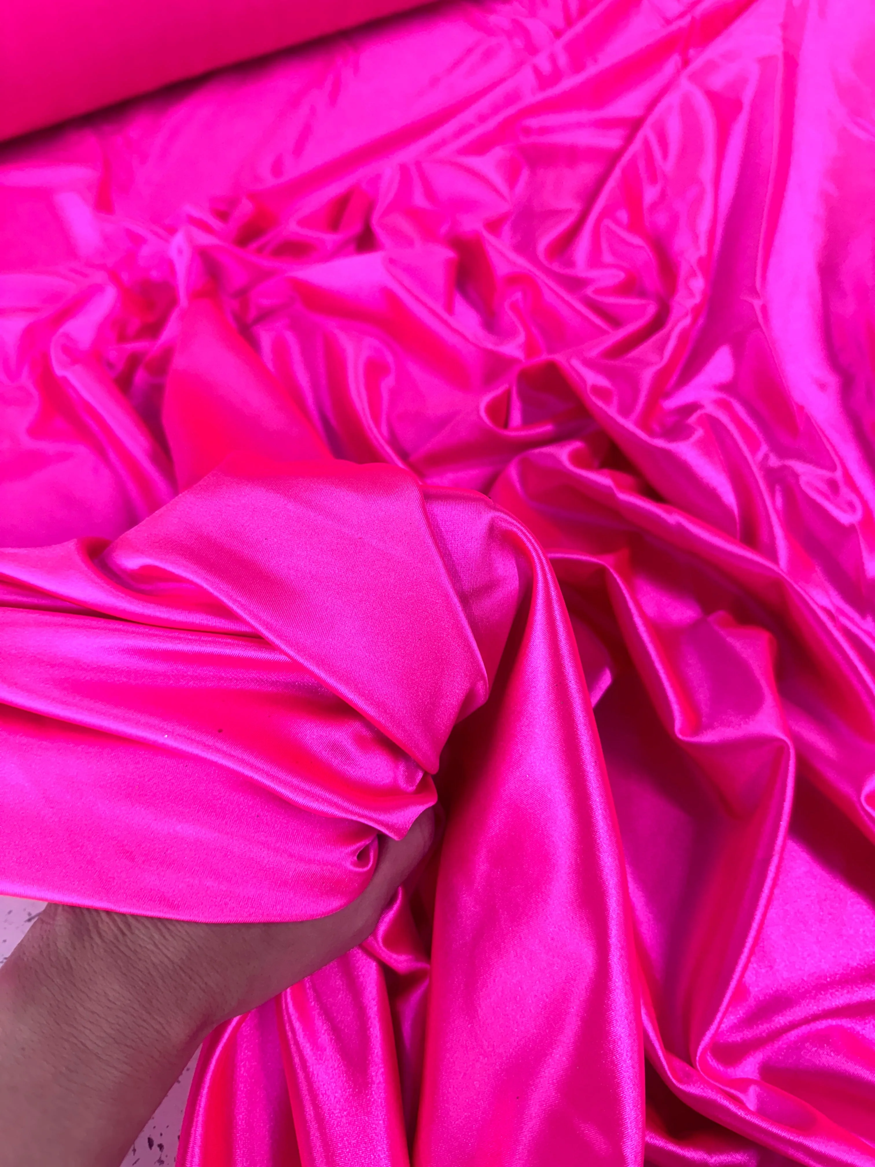 Hot Pink Shiny Nylon Spandex - Image 9